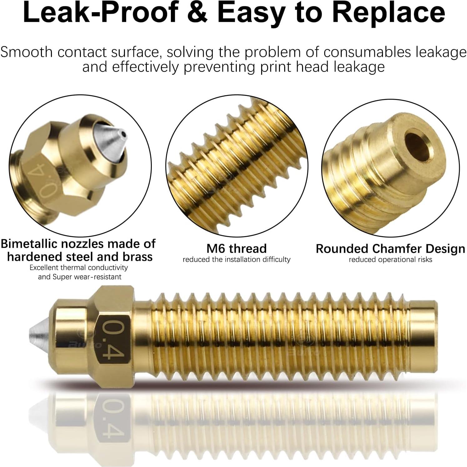 Kit de 2 Hotend 0.4mm Sahvaim para Impresora 3D Centauri Carbon