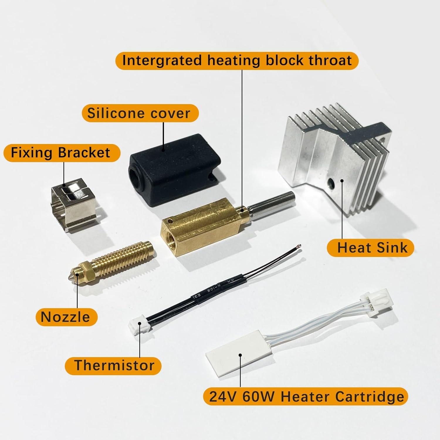 Kit de 2 Hotend 0.4mm Sahvaim para Impresora 3D Centauri Carbon
