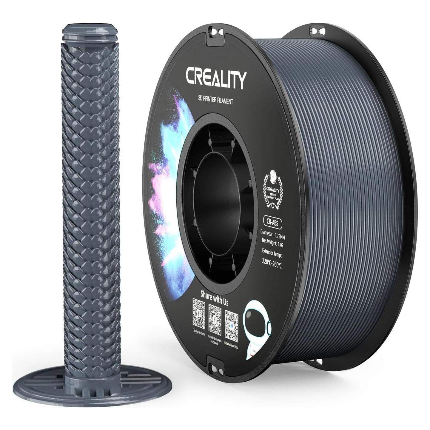 Filamento ABS Creality 1.75mm Gris 1kg para Impresora 3D