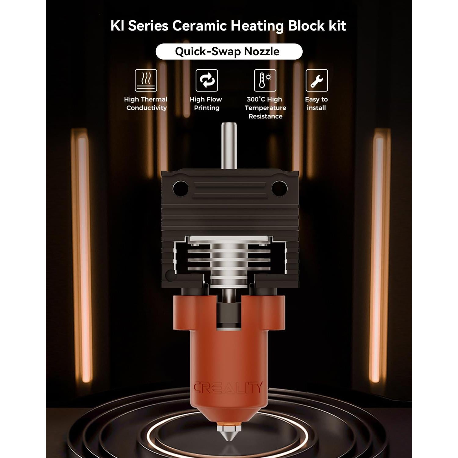 Kit de Bloque de Calentamiento Cerámico Creality K1 Max/K1C