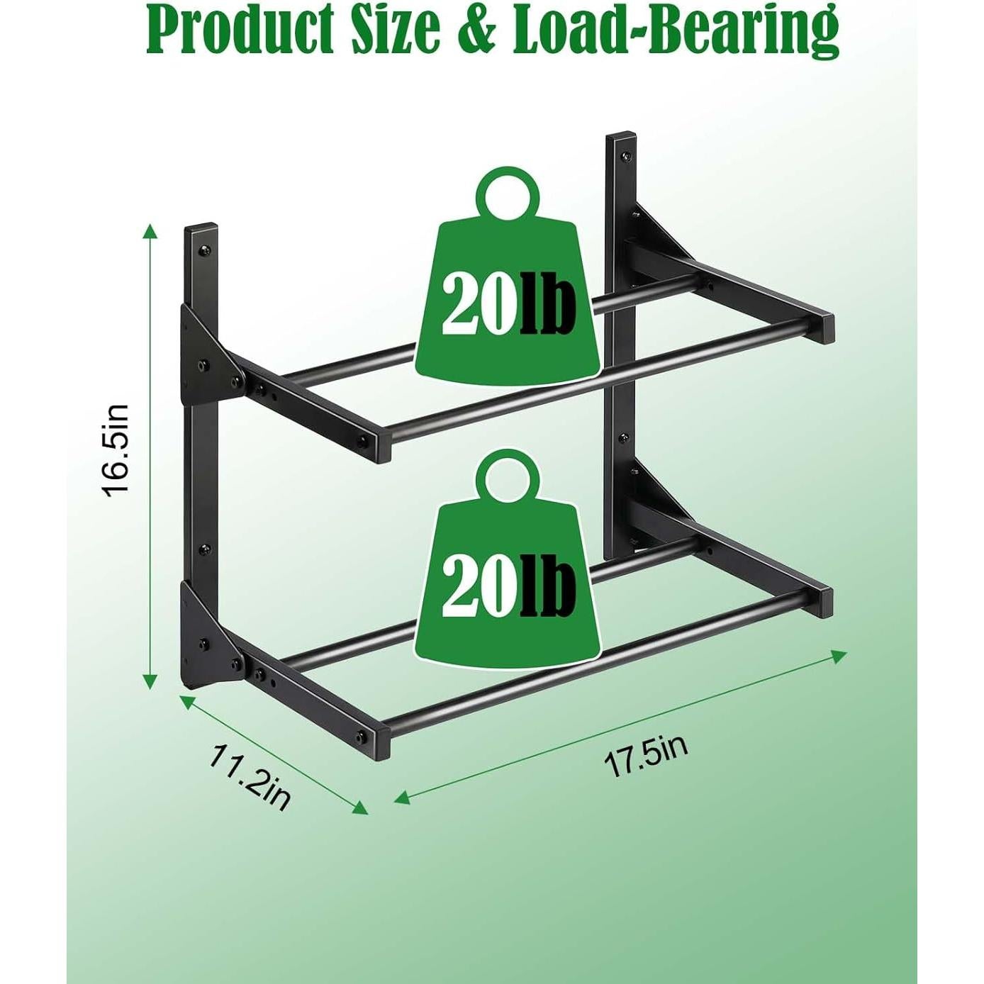 Soporte de Almacenamiento de Filamento 3D AHOWPD Negro 2 Niveles