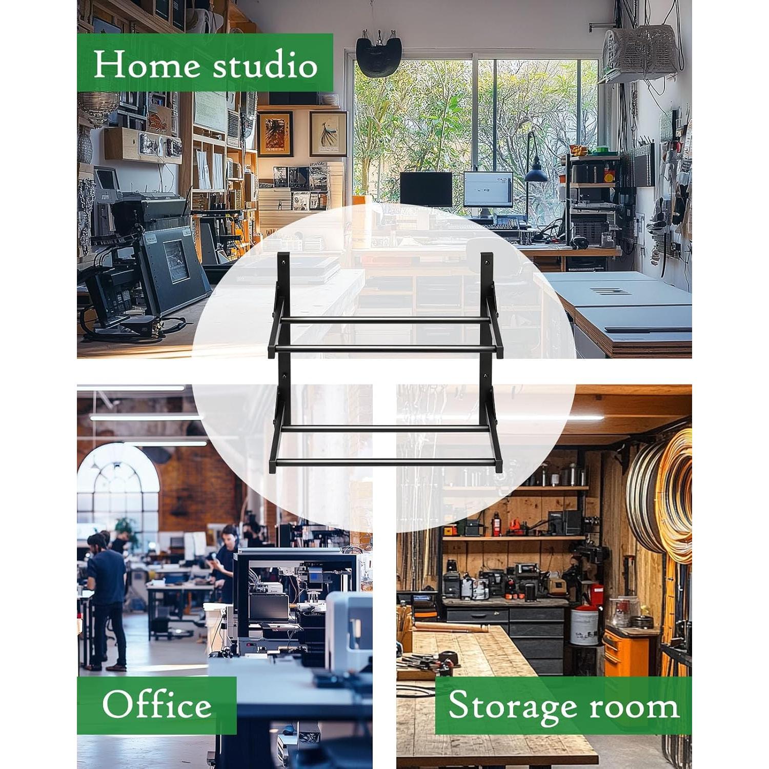 Soporte de Almacenamiento de Filamento 3D AHOWPD Negro 2 Niveles