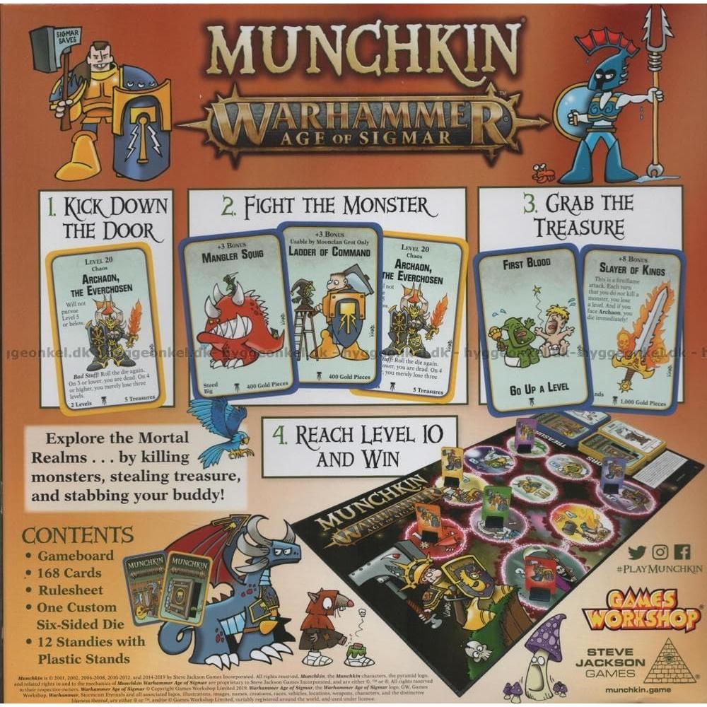 Munchkin Warhammer: Age of Sigmar - Juego de Mesa 3-6 Jugadores