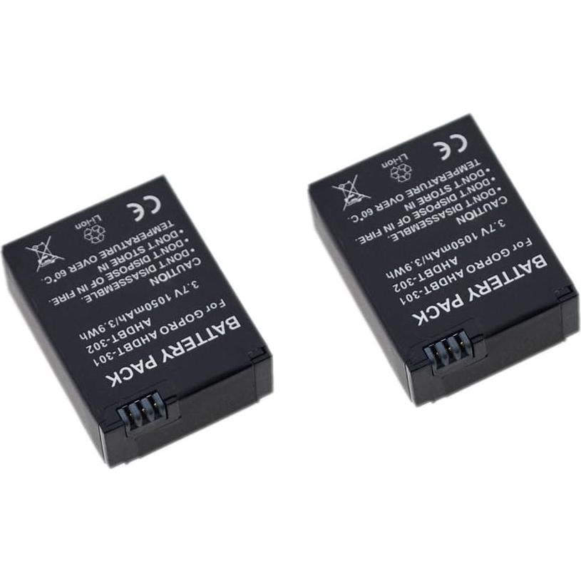 Baterías y Cargador Doble Suptig para GoPro Hero 3/3+