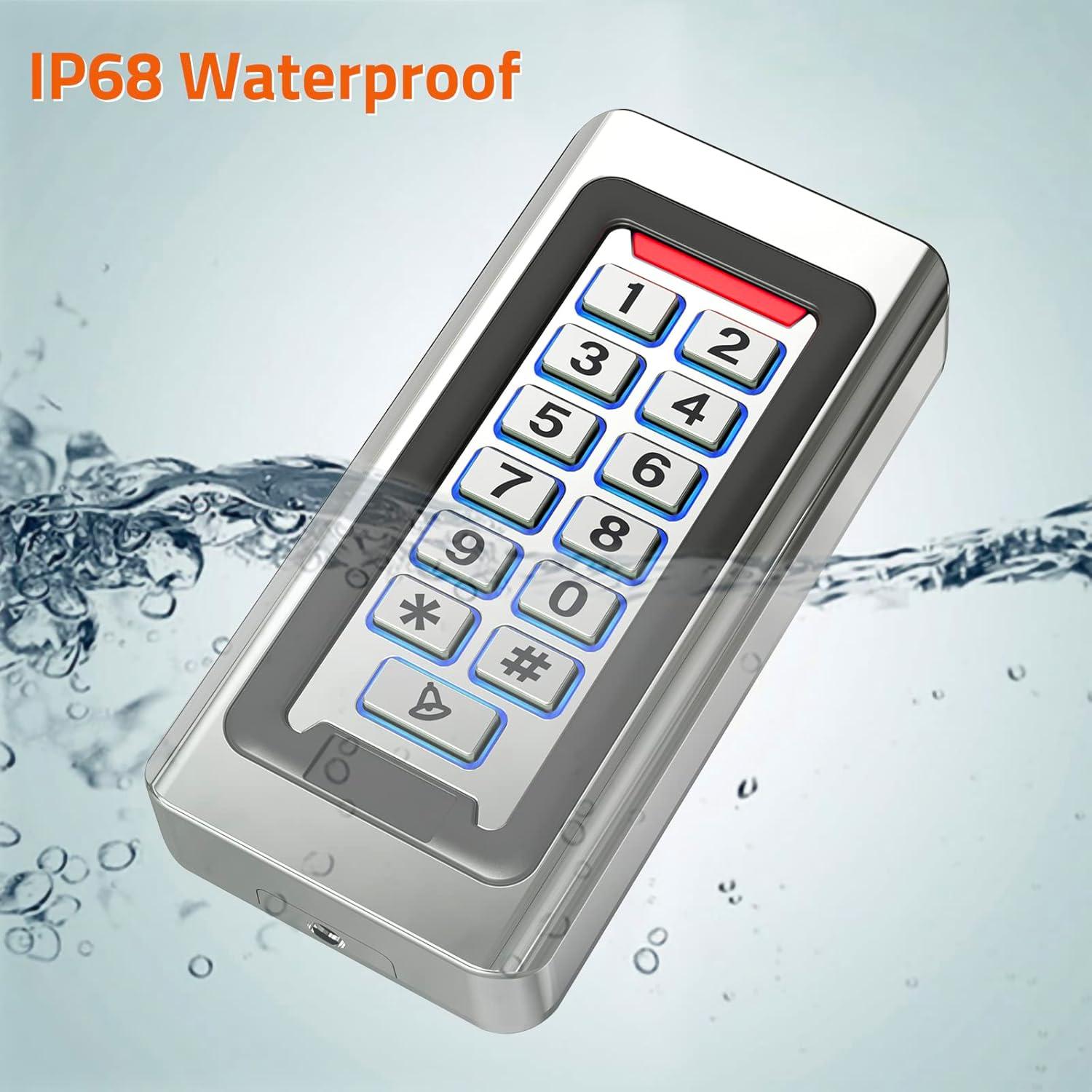 Teclado Control Acceso Inalámbrico AMOCAM S602-TUYA LED