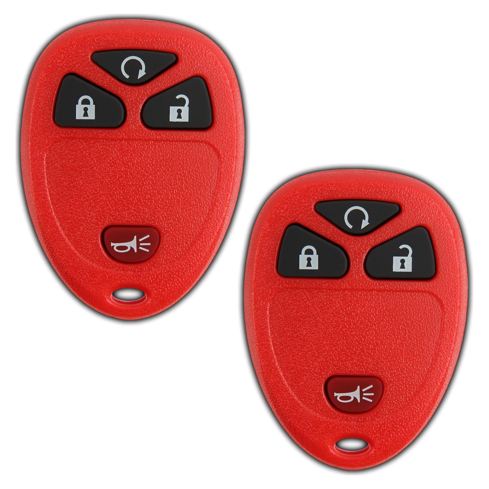 2X Llave Remota KeylessOption para Buick Chevrolet 4 Botones
