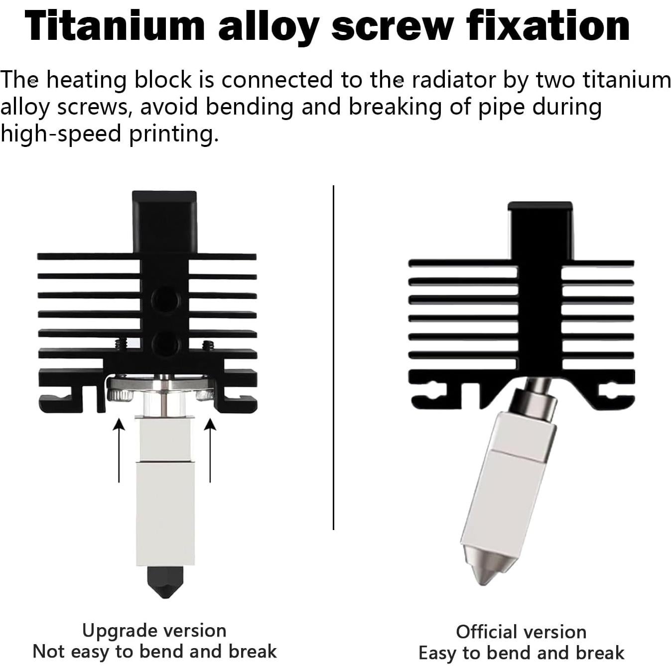 Hotend 0.2mm HysiPrui para Impresora 3D Bambu Lab P1P/P1S