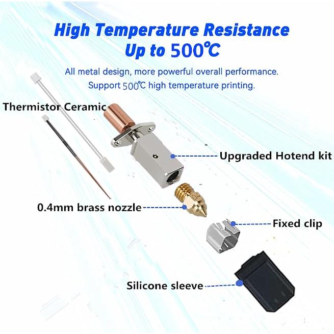 Kit Hotend Cerámico Rirsoasy K1 Mejorado para Impresoras 3D