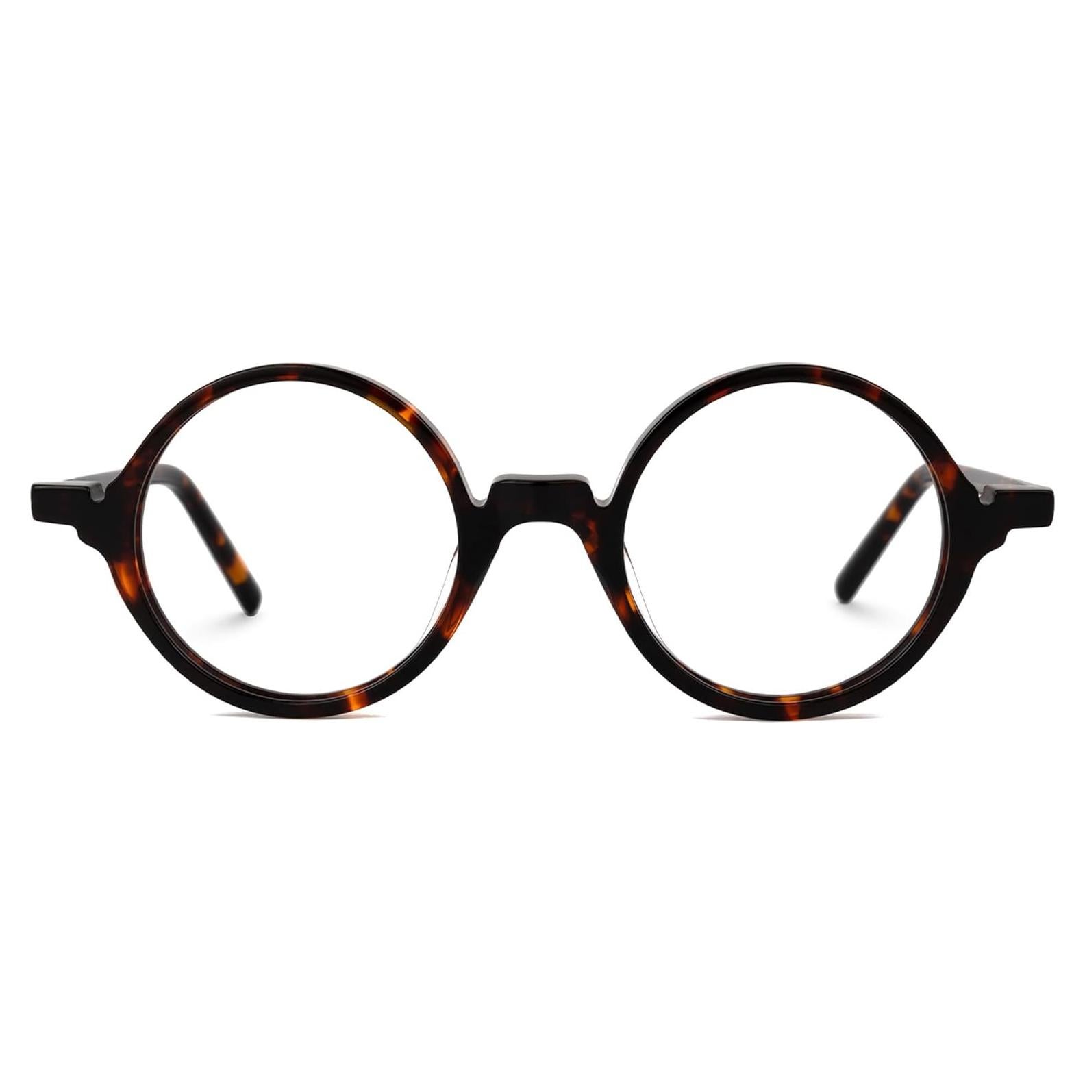 Gafas Redondas Vintage Zeelool Acetato Lente Claro