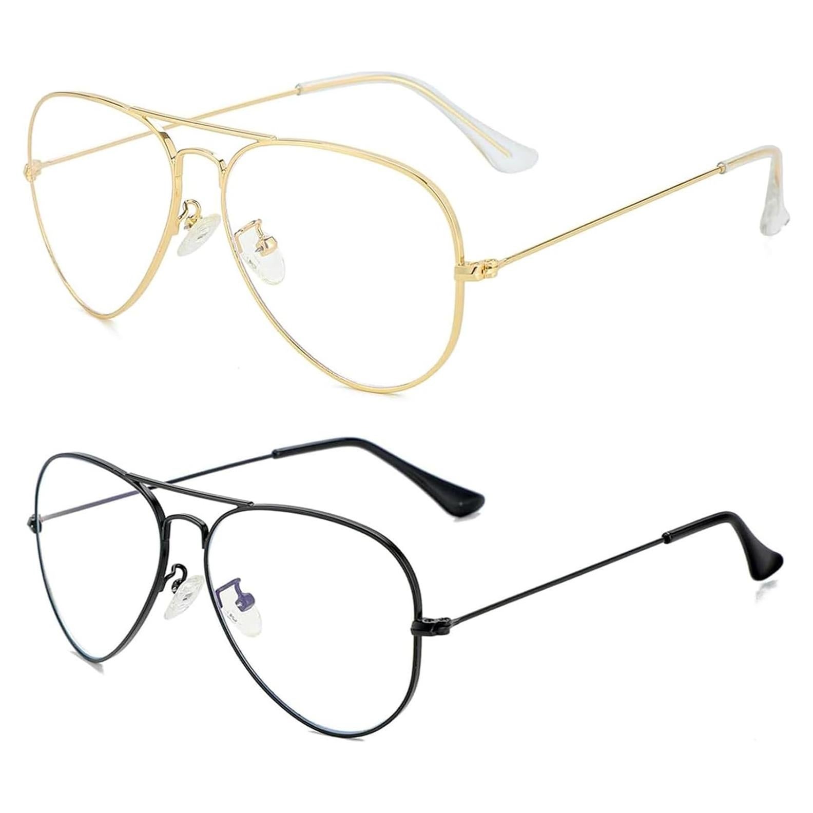 Gafas Aviador Unisex ZMS3025 Metal Lentes Transparentes