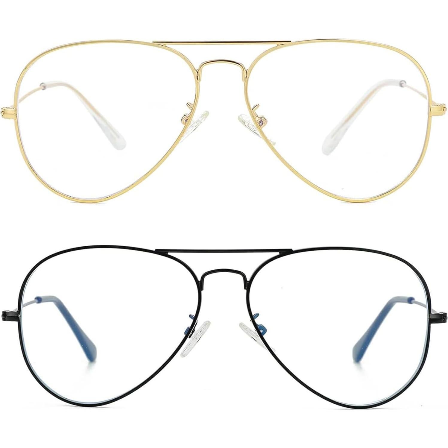 Gafas Aviador Unisex ZMS3025 Metal Lentes Transparentes