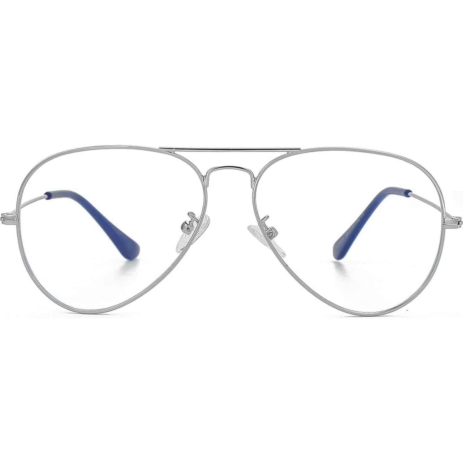 Gafas Aviador Clásicas ZMS3025 Metal Lentes Transparentes