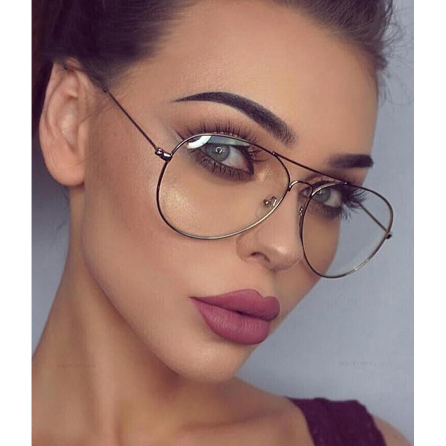 Gafas Piloto Unisex ZMS3025 Metal Oro y Lentes Transparentes