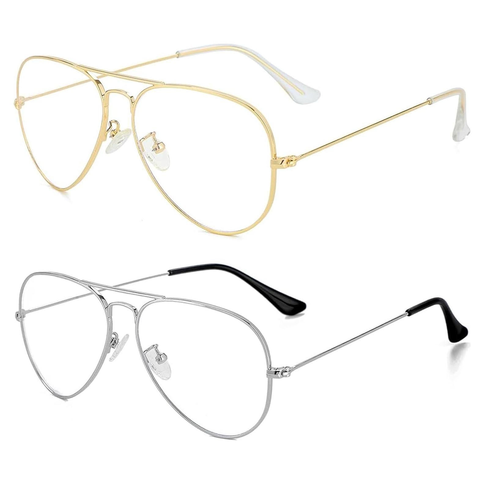 Gafas Aviador Unisex ZMS3025 Metal Lentes Transparentes