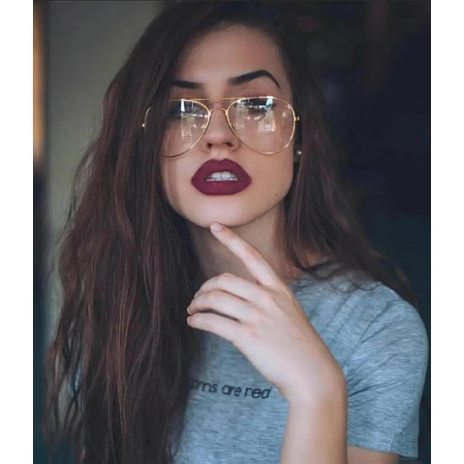 Gafas Aviador Unisex ZMS3025 Metal Lentes Transparentes