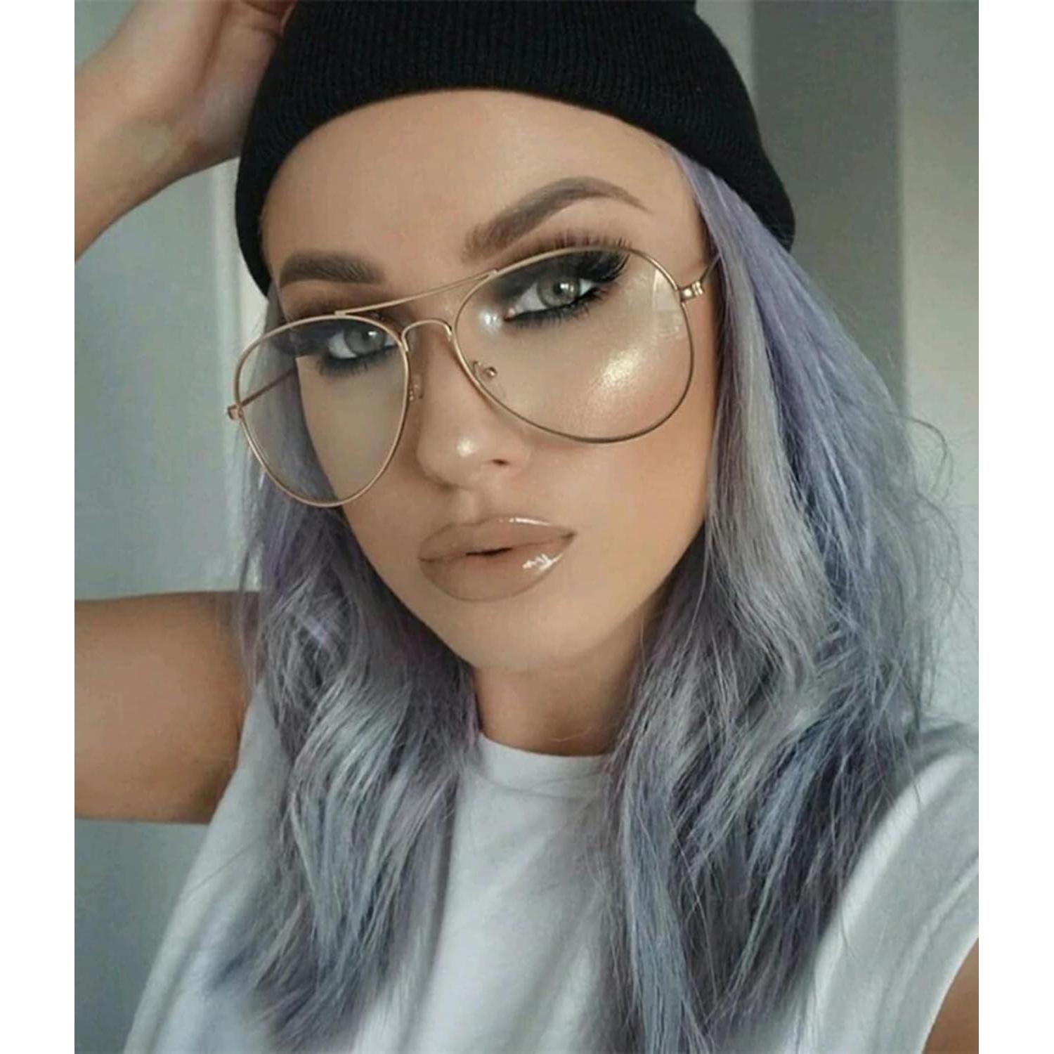 Gafas Aviador Unisex ZMS3025 Metal Lentes Transparentes