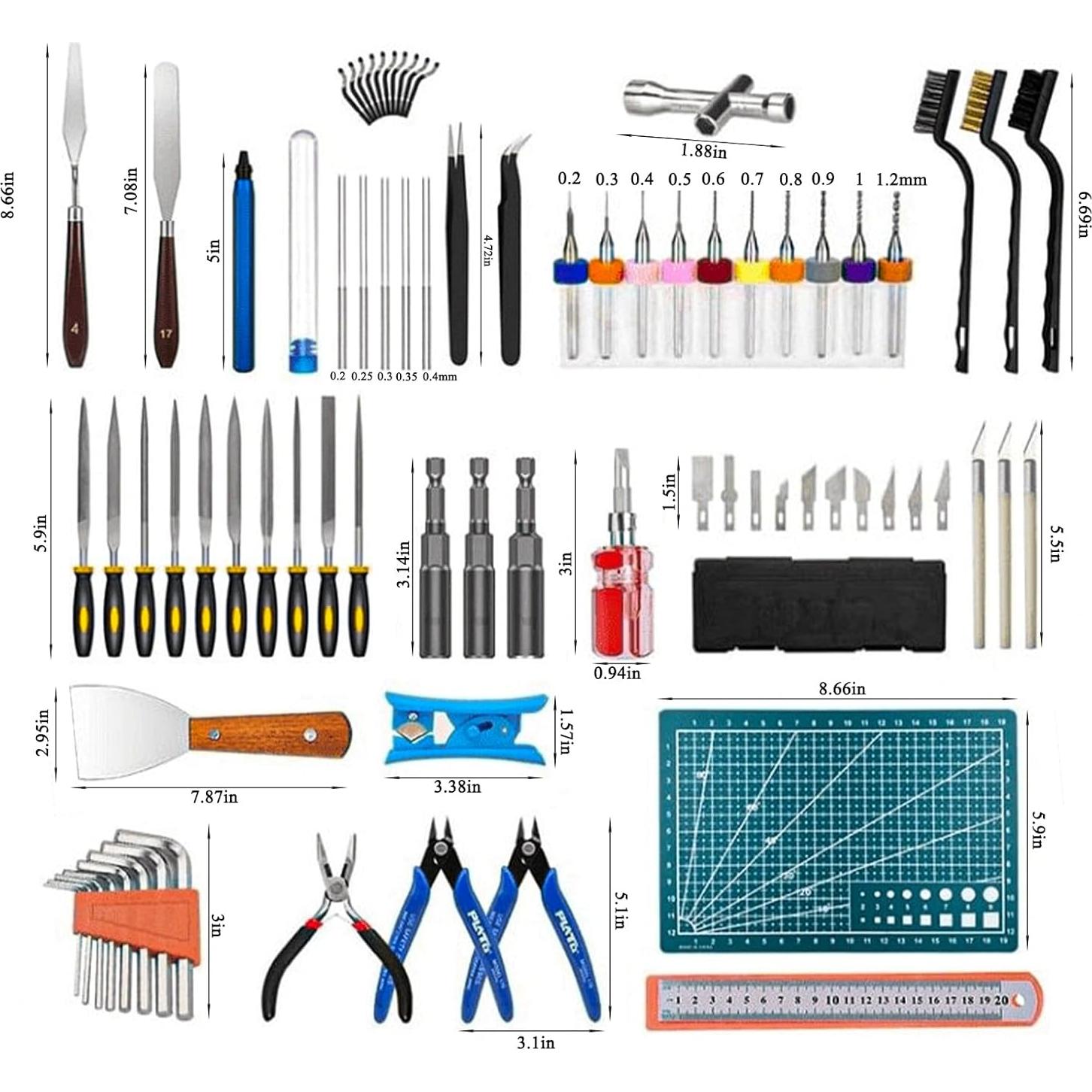 Kit de Herramientas para Impresora 3D Lankki 82 Pcs Accesorios