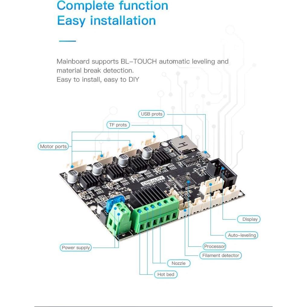 Placa Base Silenciosa Creality V4.2.7 para Ender 3 V2