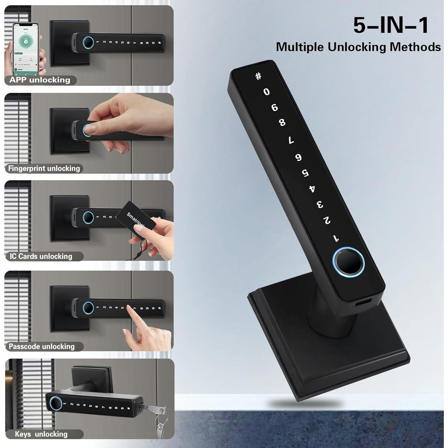 Cerradura Inteligente MINIA ZNS-4 con Huella Dactilar