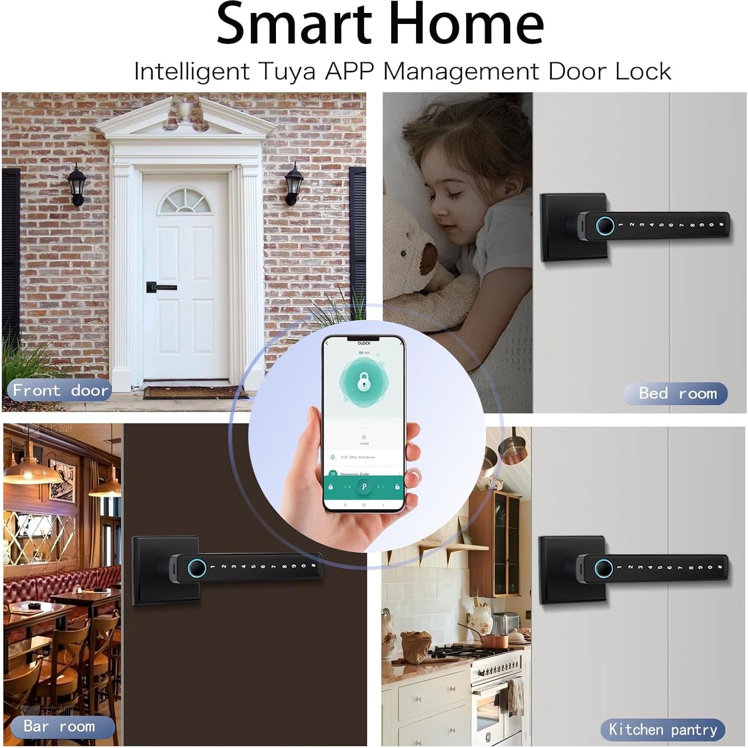 Cerradura Inteligente MINIA ZNS-4 con Huella Dactilar