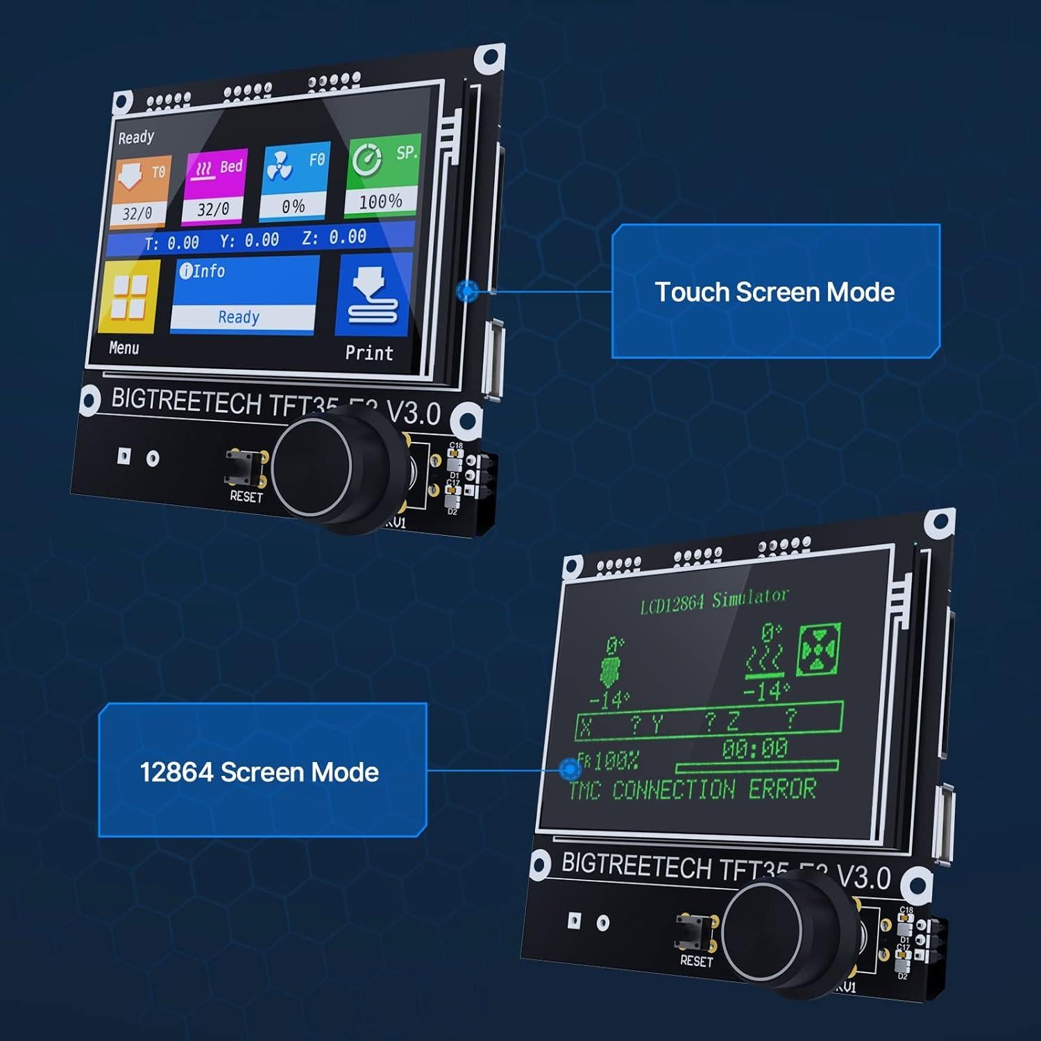 Placa de Control 3D BIGTREETECH SKR Mini E3 V3.0 + TFT35 E3.0.1