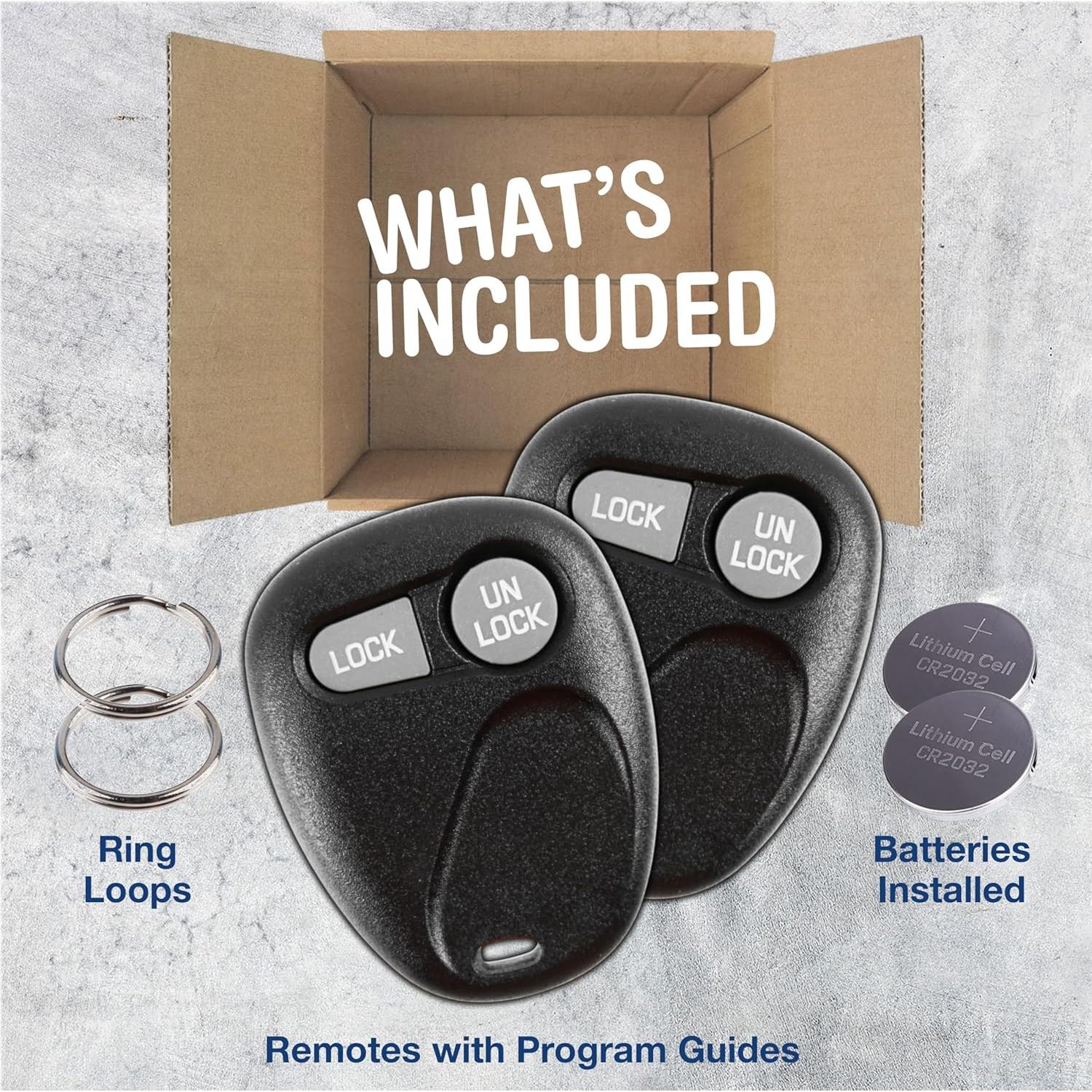 Control Remoto KeylessOption 2 Botones para Buick y más