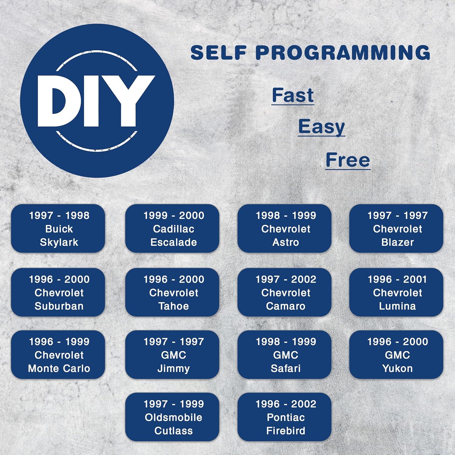 Control Remoto KeylessOption 2 Botones para Buick y más