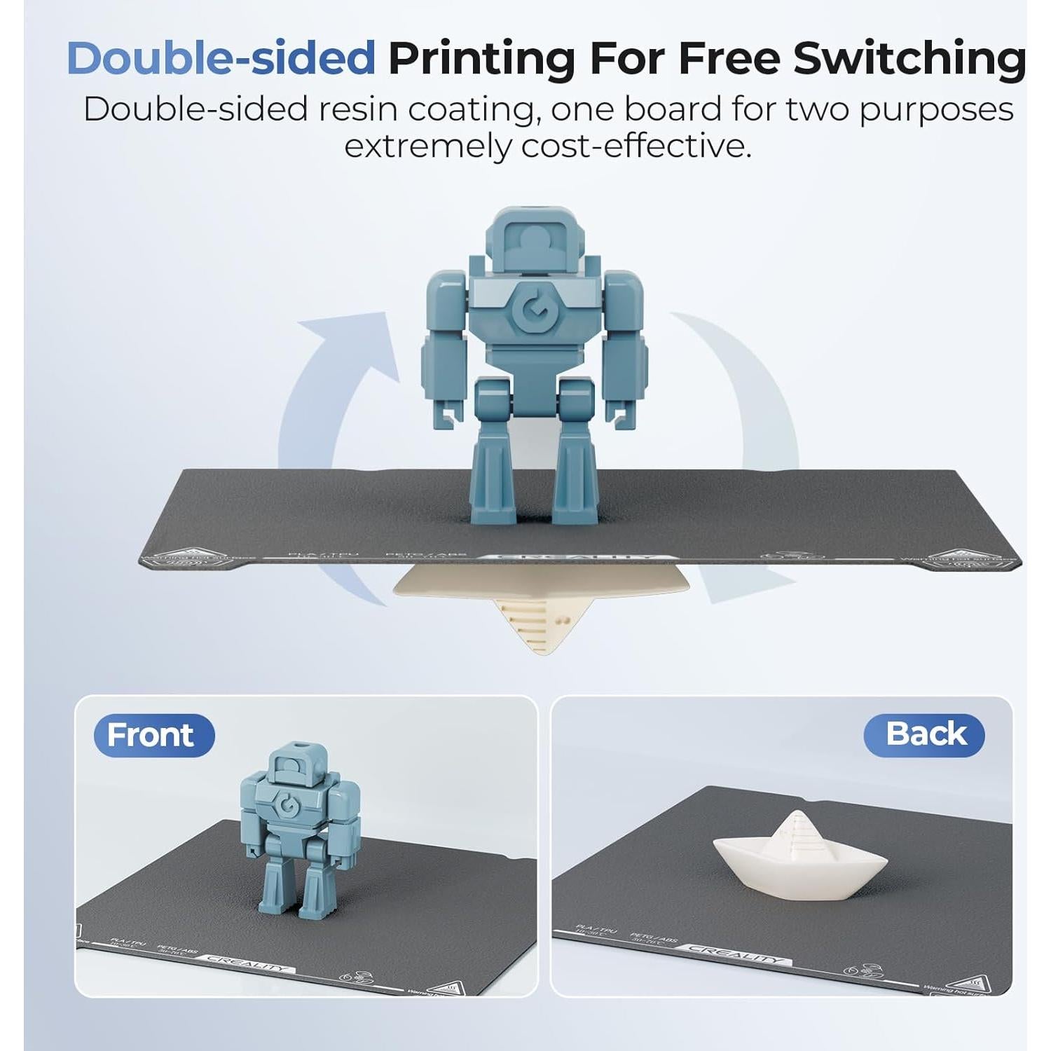 Placa de Construcción Fría Creality 235x235mm Doble Cara