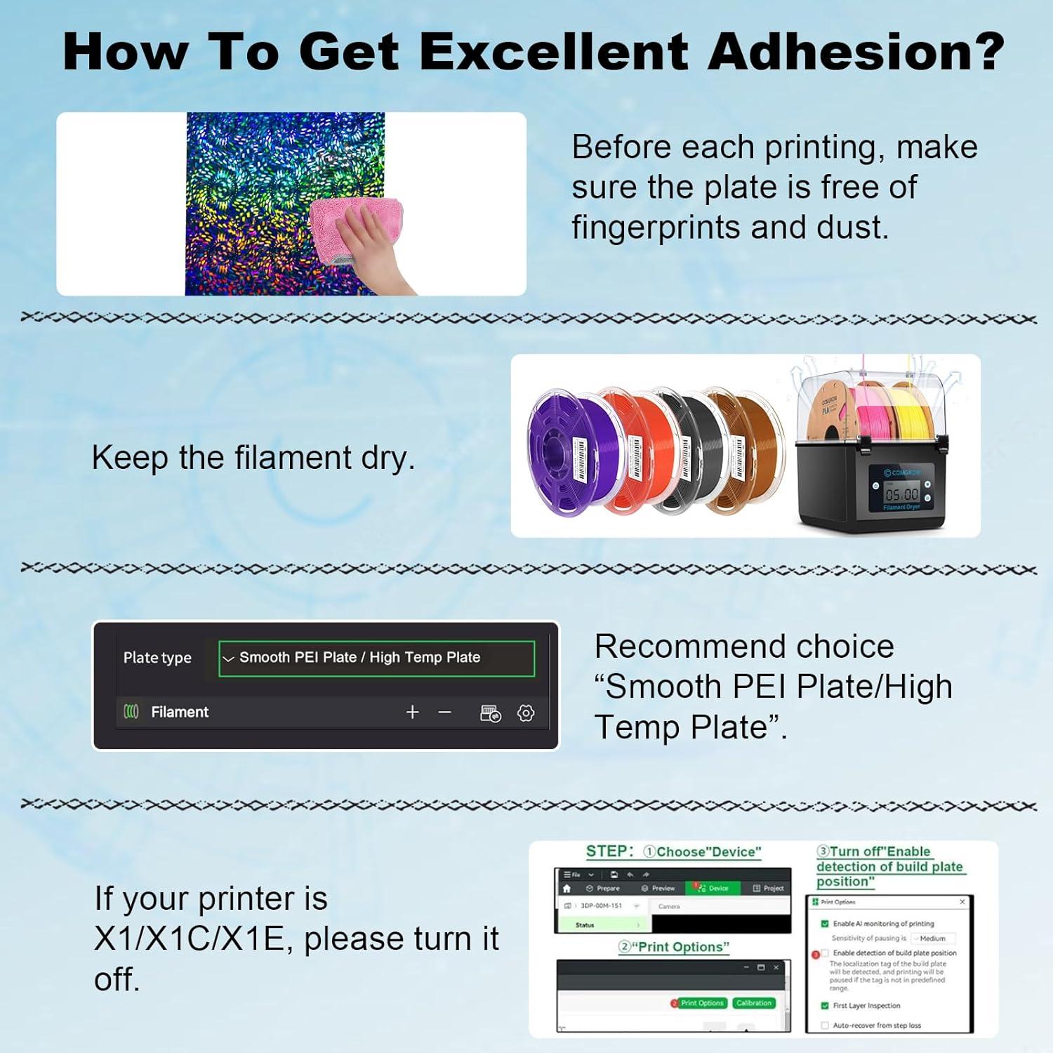 Placa de Construcción PEW PES para Impresoras 3D Bambu Lab 257x257mm