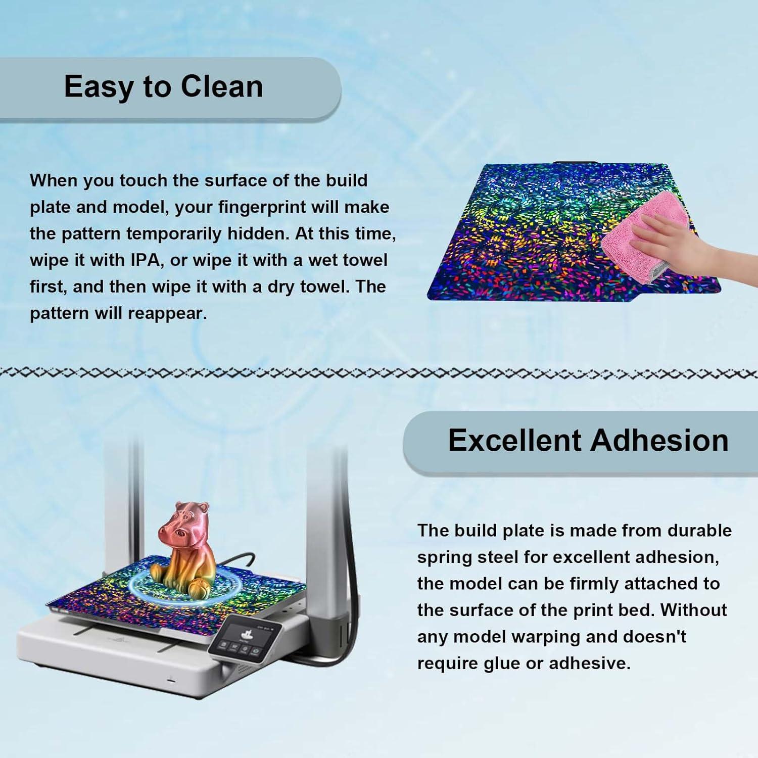 Placa de Construcción PEW PES para Impresoras 3D Bambu Lab 257x257mm