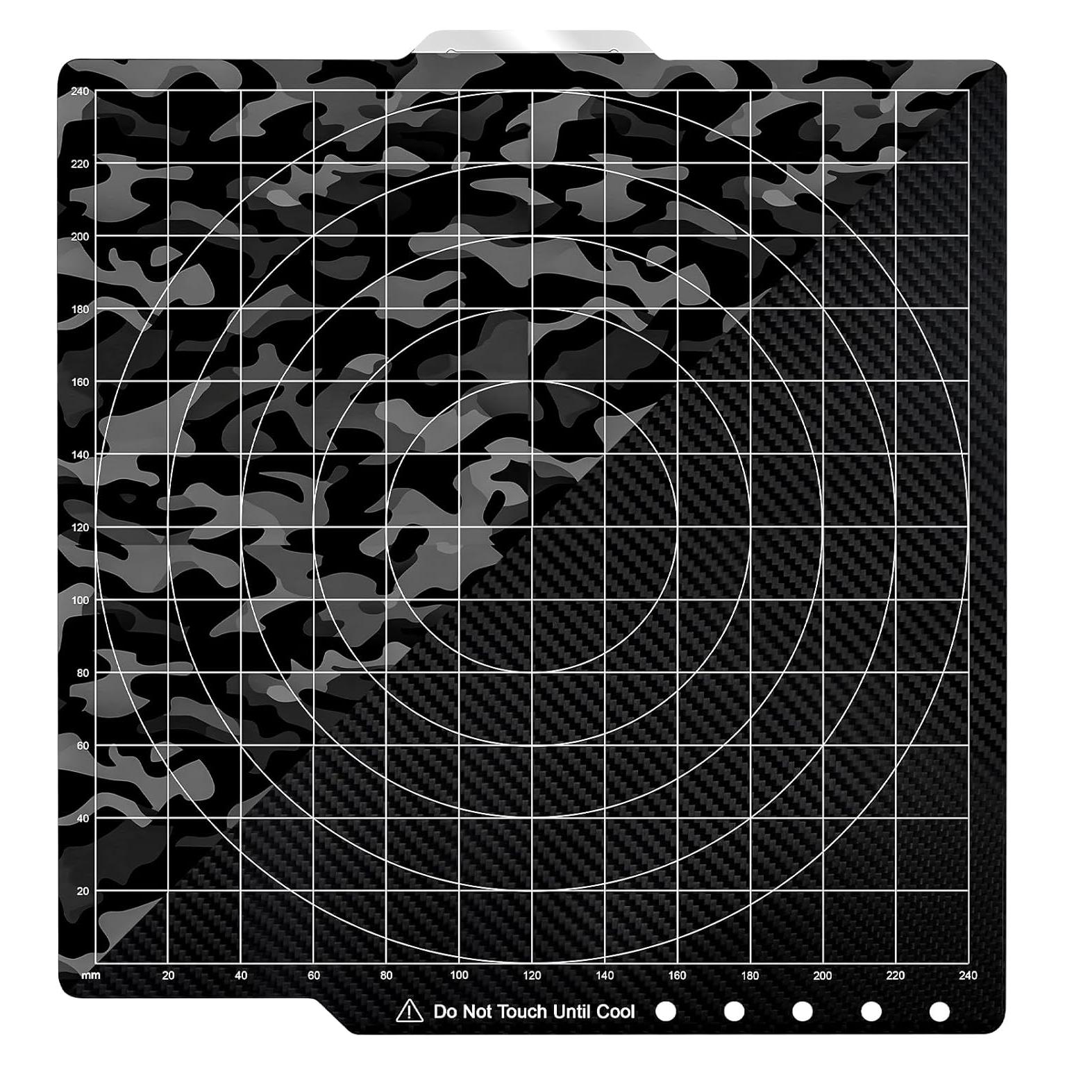 Placa de Construcción para Impresora 3D Asbrot JZ 257 Carbono-Camuflaje