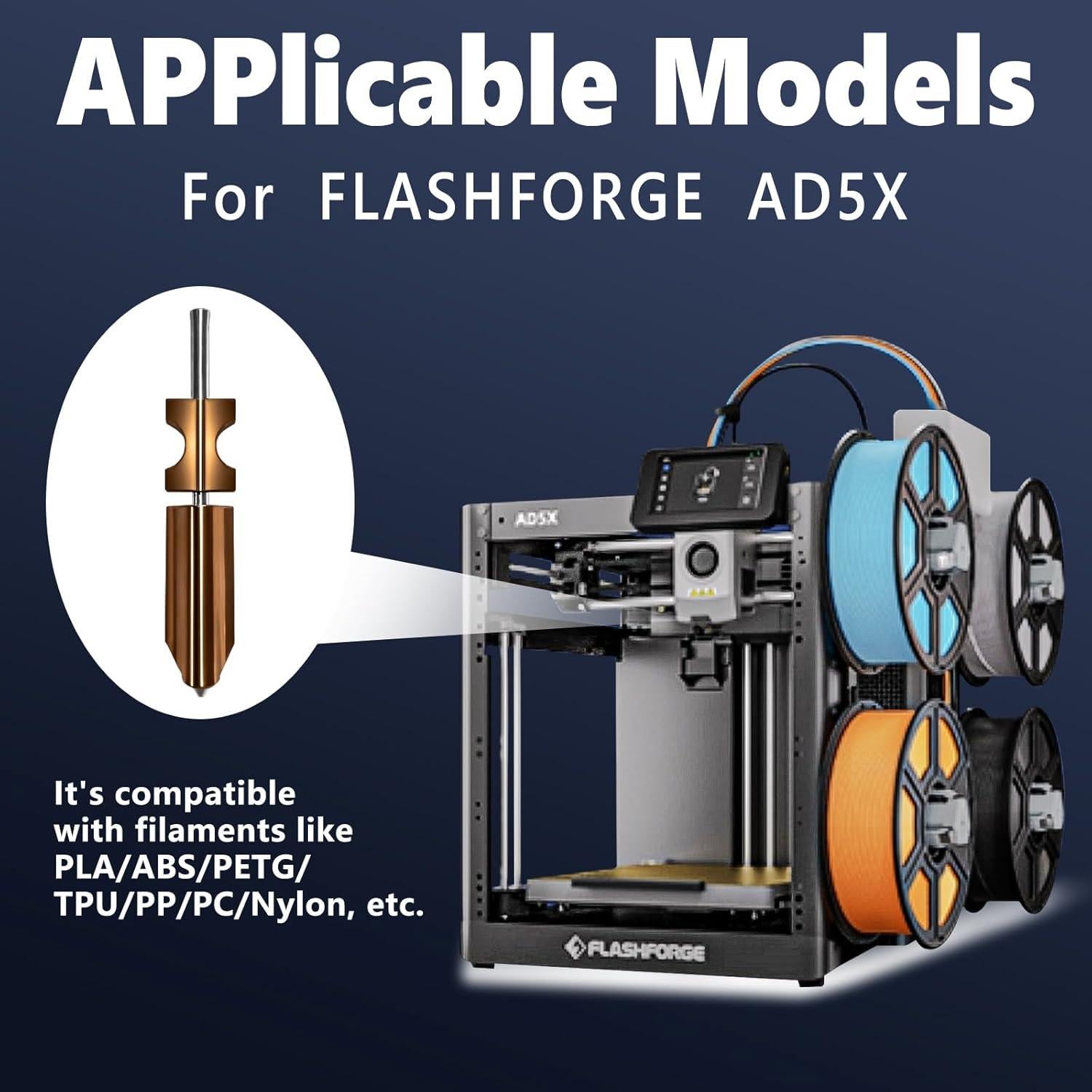 Kit de Boquillas 0.4mm y 0.6mm Flashforge Adventurer 5X