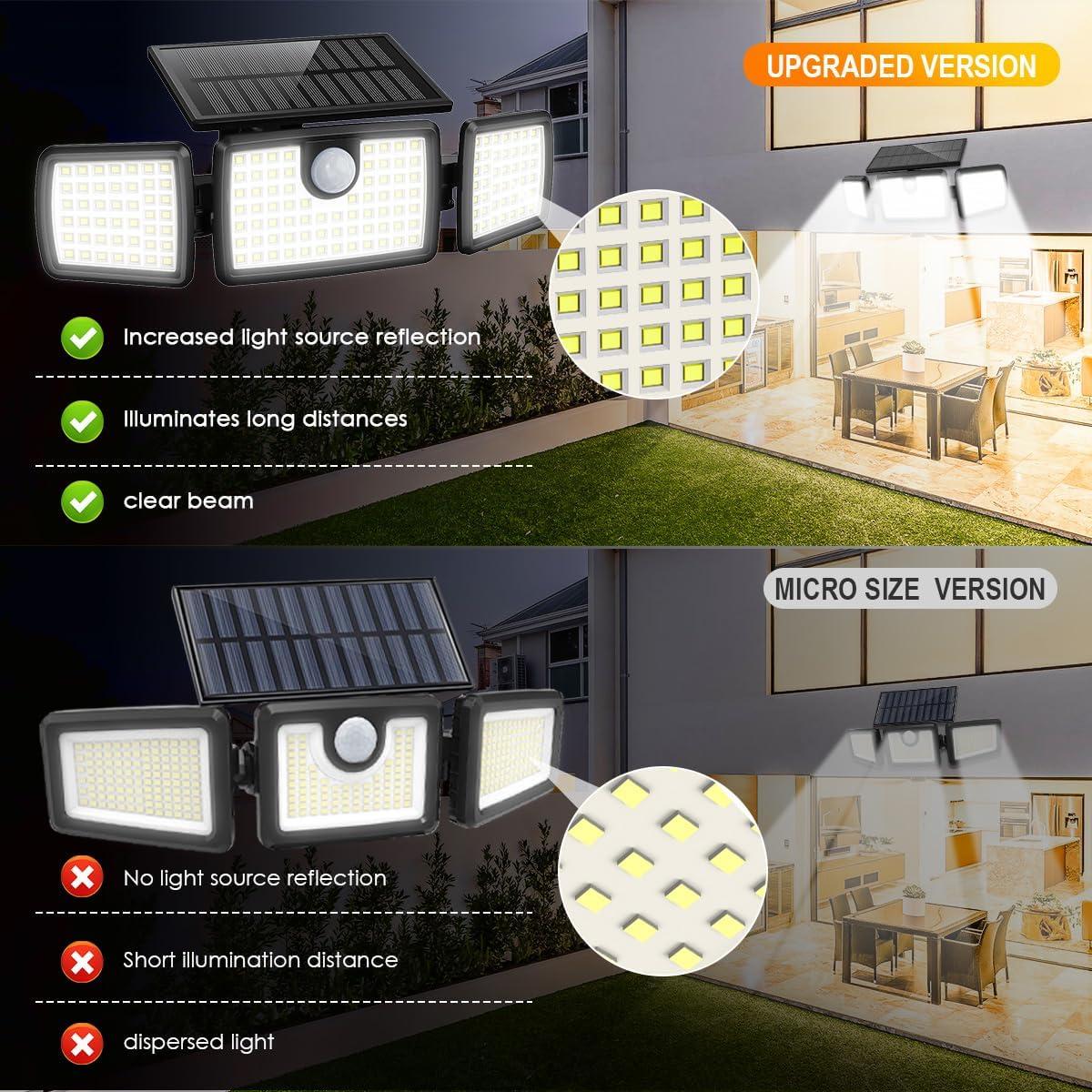 Luces Solares Mihani para Deck con Sensor de Movimiento - 2 Pzas