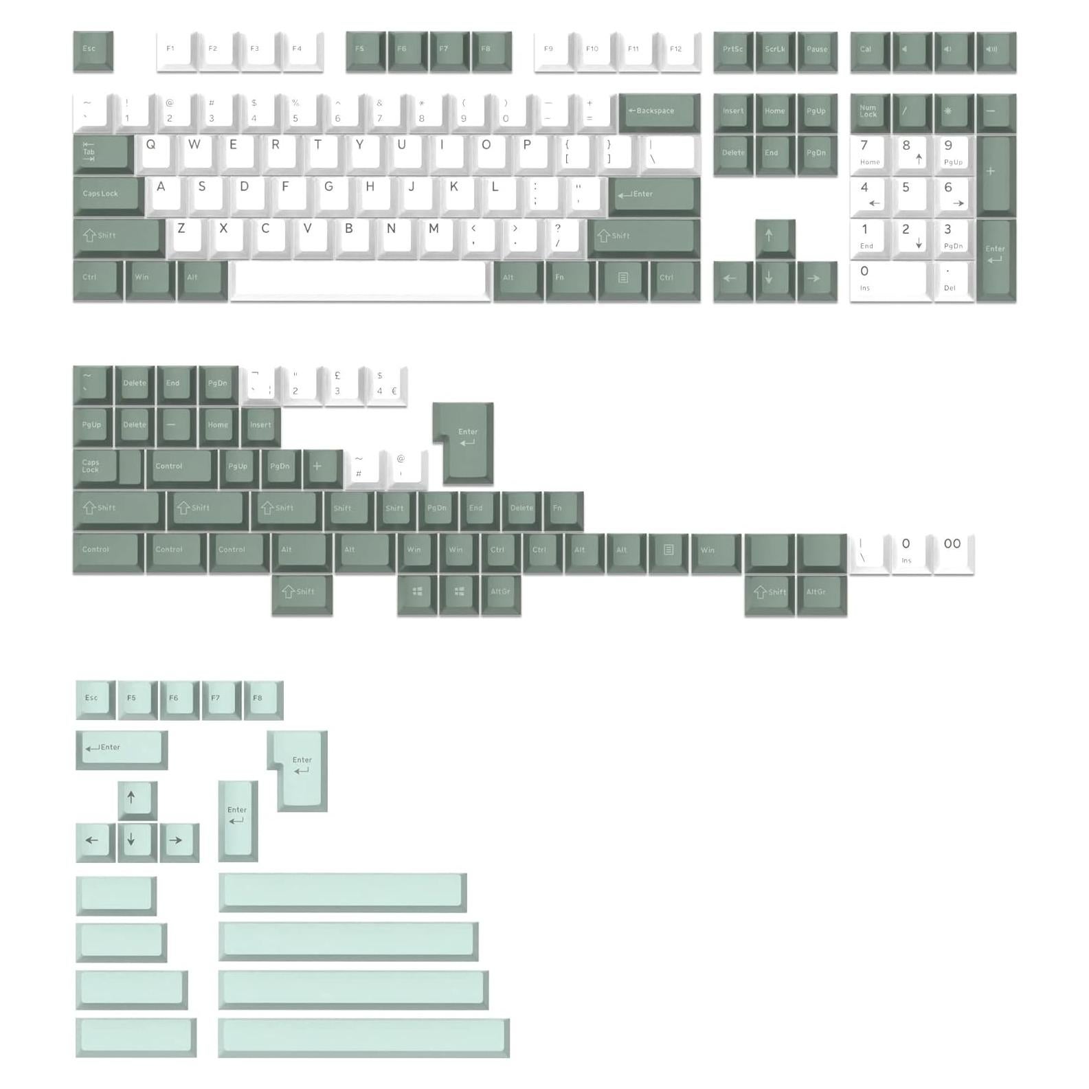 Tecla KPREPUBLIC Fantasmas Jueces GJ PBT Doubleshot Ergonomía