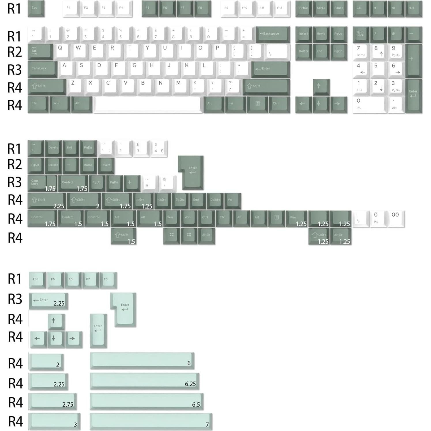 Tecla KPREPUBLIC Fantasmas Jueces GJ PBT Doubleshot Ergonomía