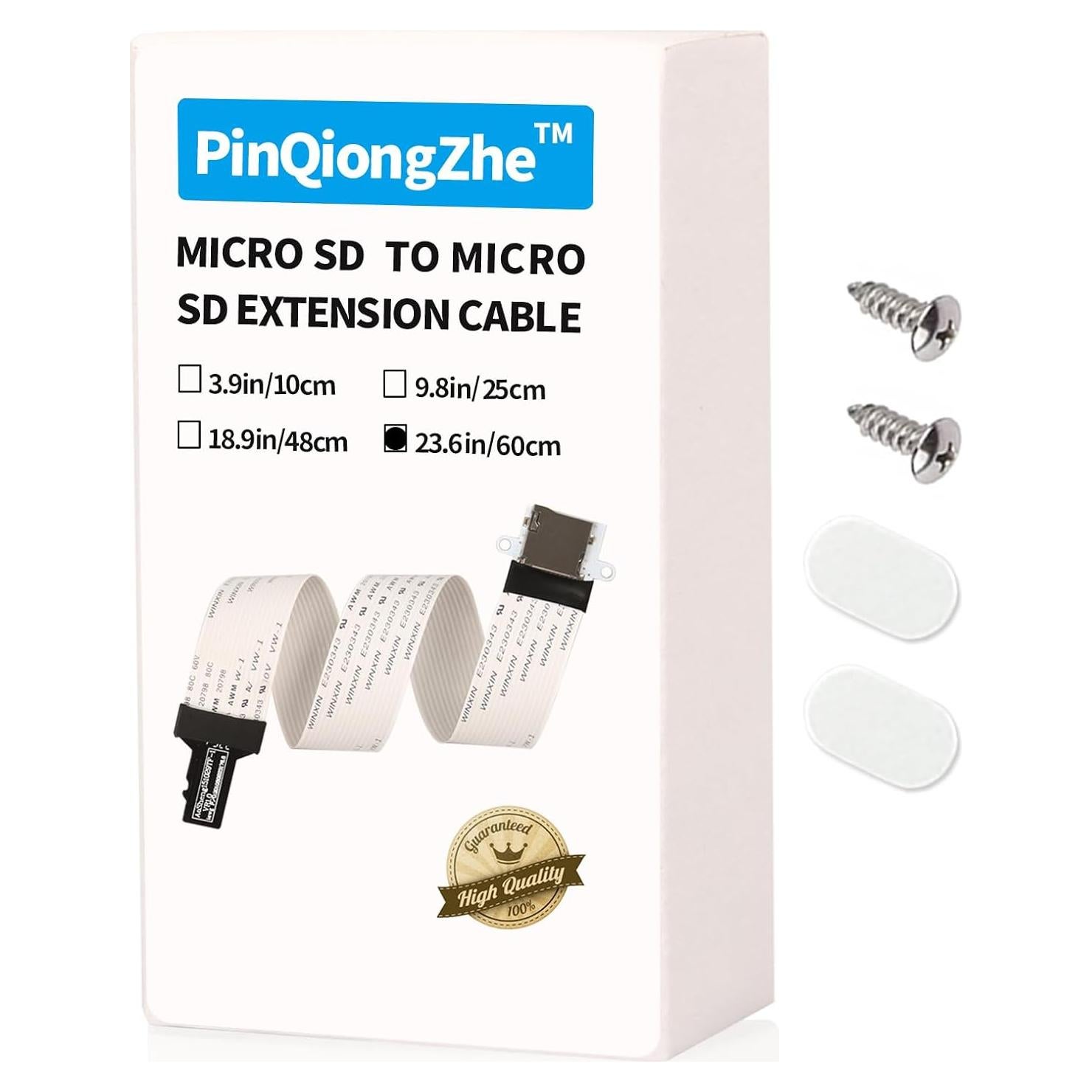 Cable de Extensión Micro SD a Micro SD PinQiongZhe 60cm