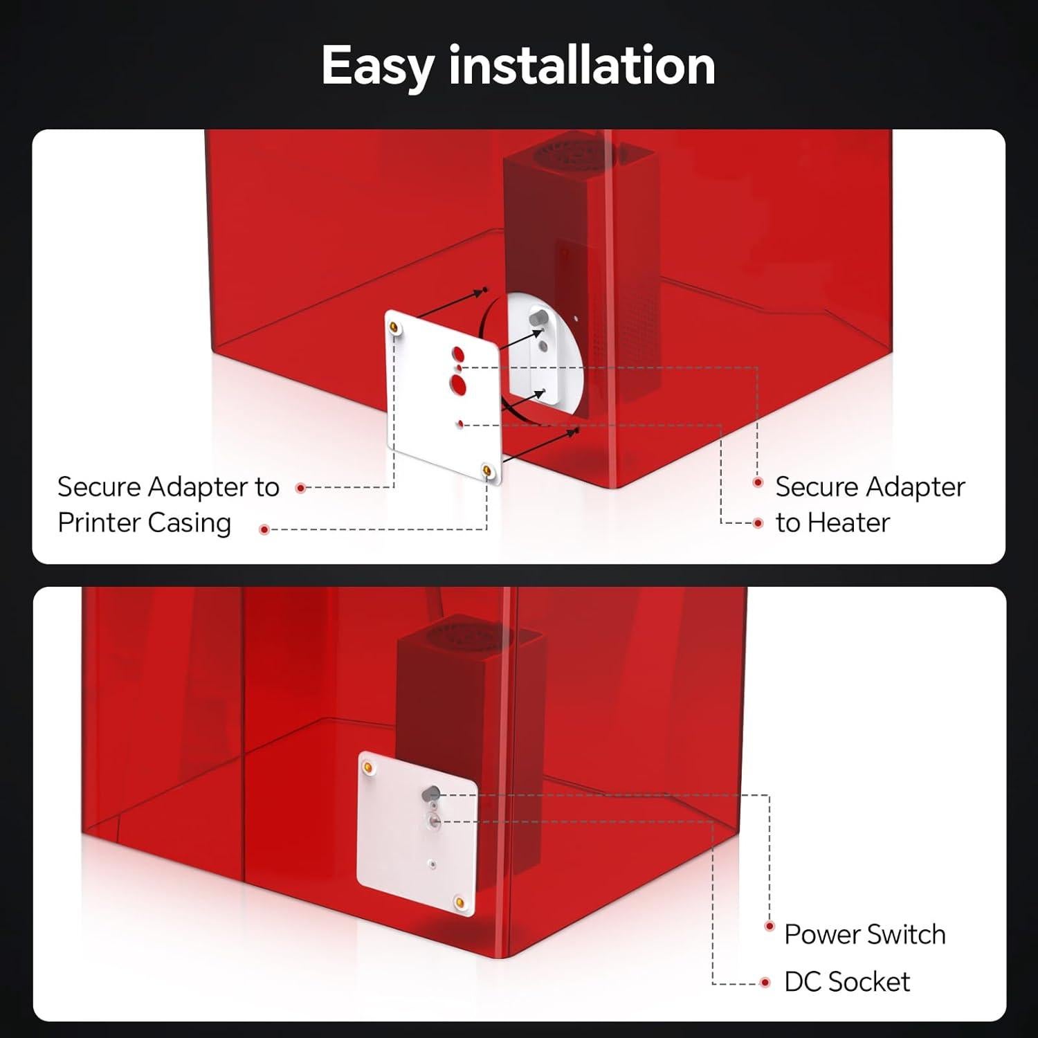Calentador Mini Inteligente ELEGOO 120W para Impresoras 3D