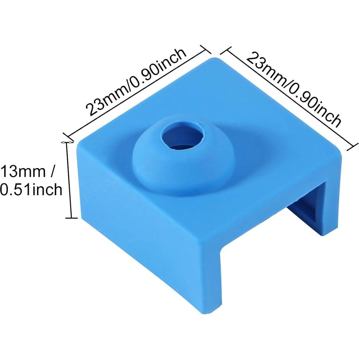 12 Calcetines de Silicona Azul para Hotend DORHEA 3D