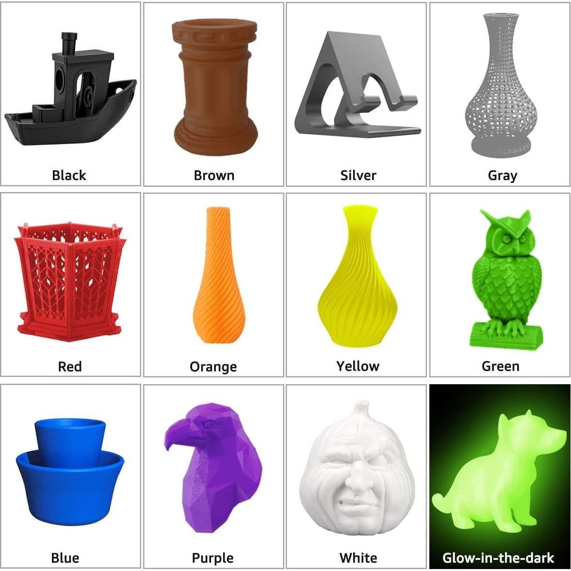 Filamento PLA Pro 1.75mm dikale 12 Colores 6KG para Impresora 3D