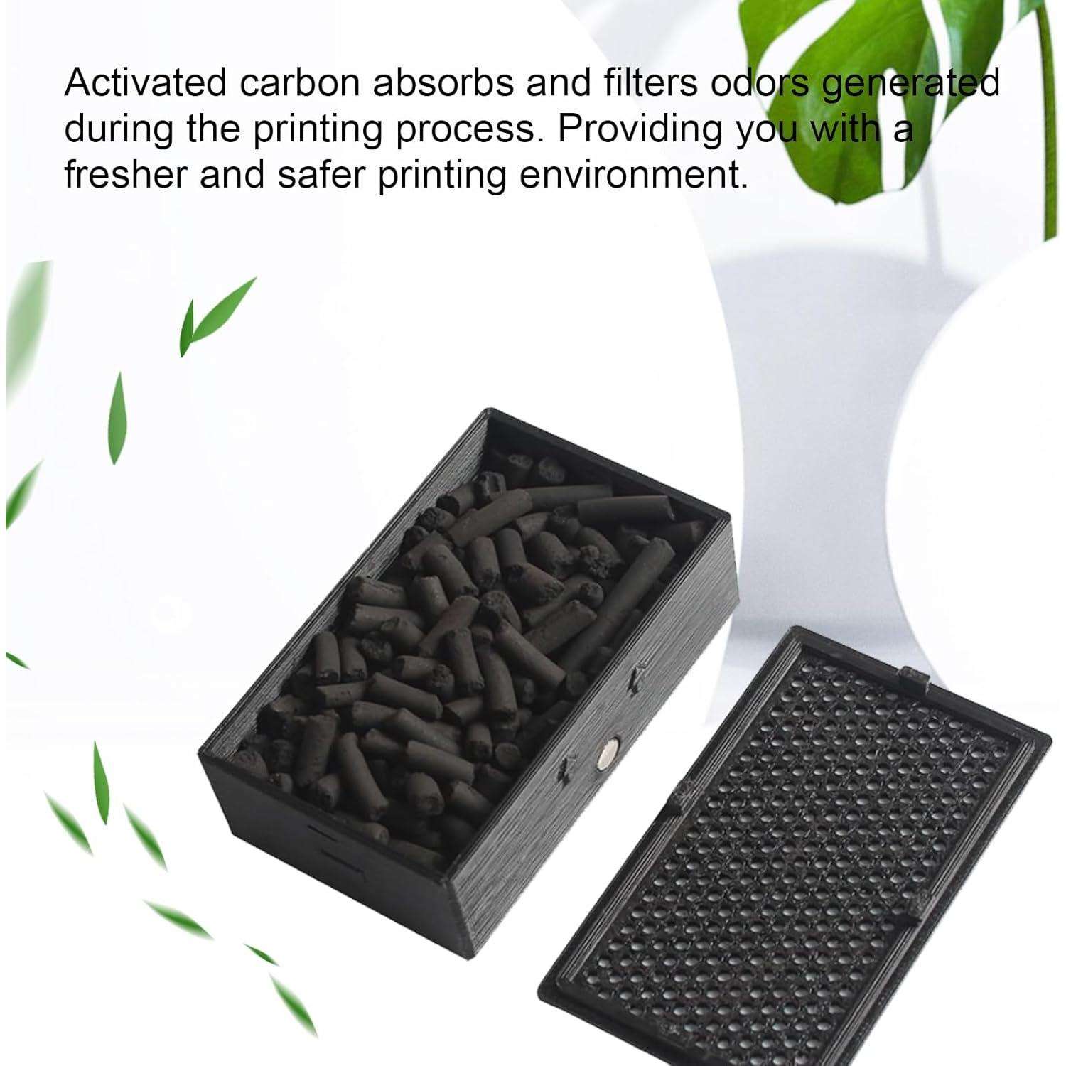 Cartucho Filtro Aire Carbón Activado 2 Piezas Bambu Lab X1C/P1P/P1S/X1/X1E