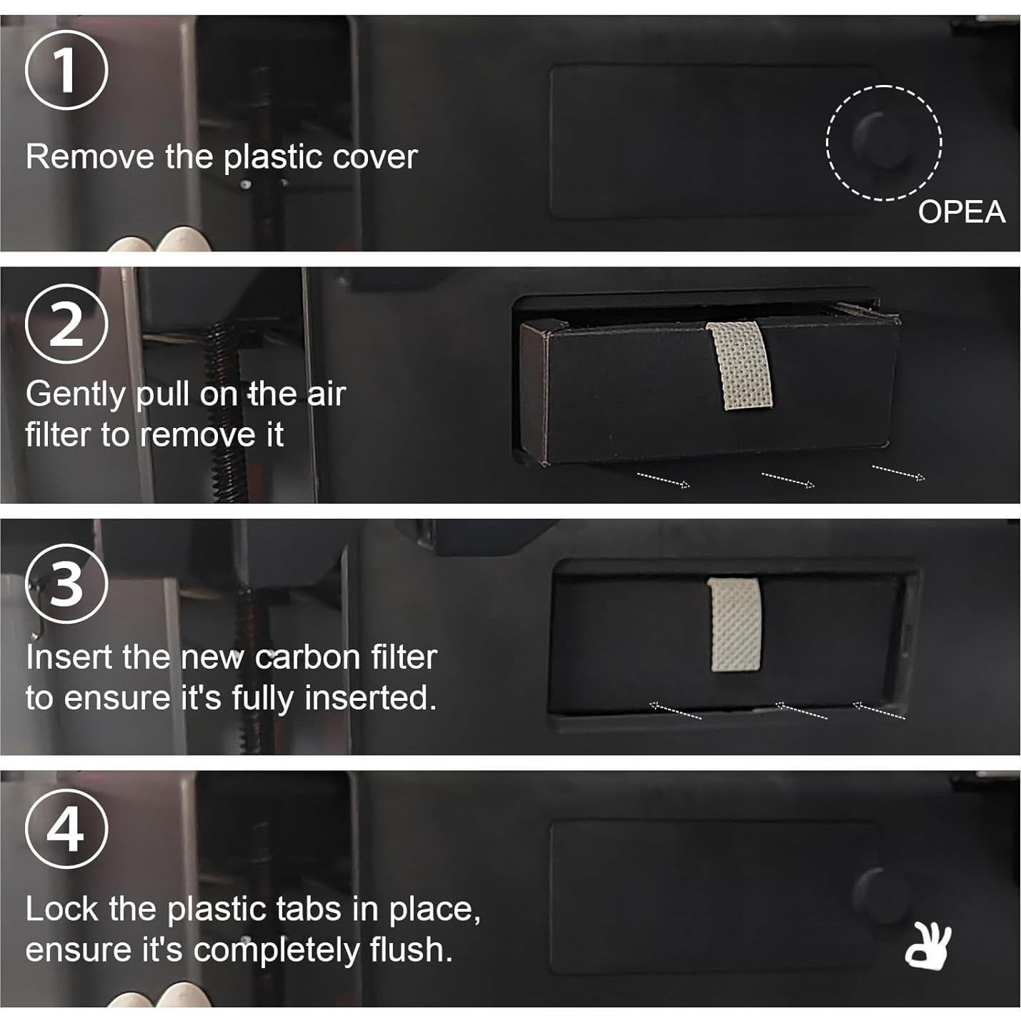 Cartucho Filtro Aire Carbón Activado 2 Piezas Bambu Lab X1C/P1P/P1S/X1/X1E