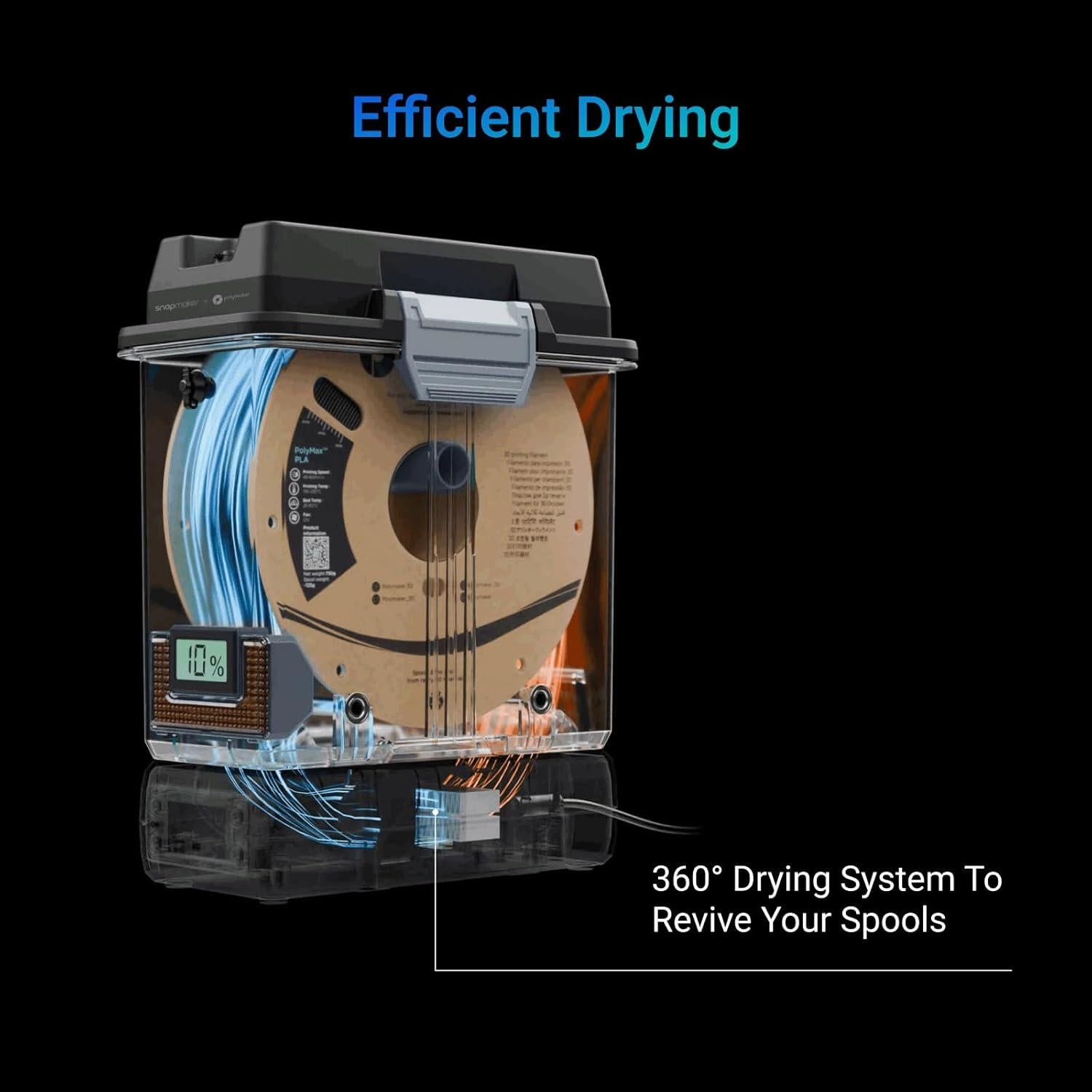 Secador de Filamento Snapmaker + Caja de Almacenamiento 1.30kg