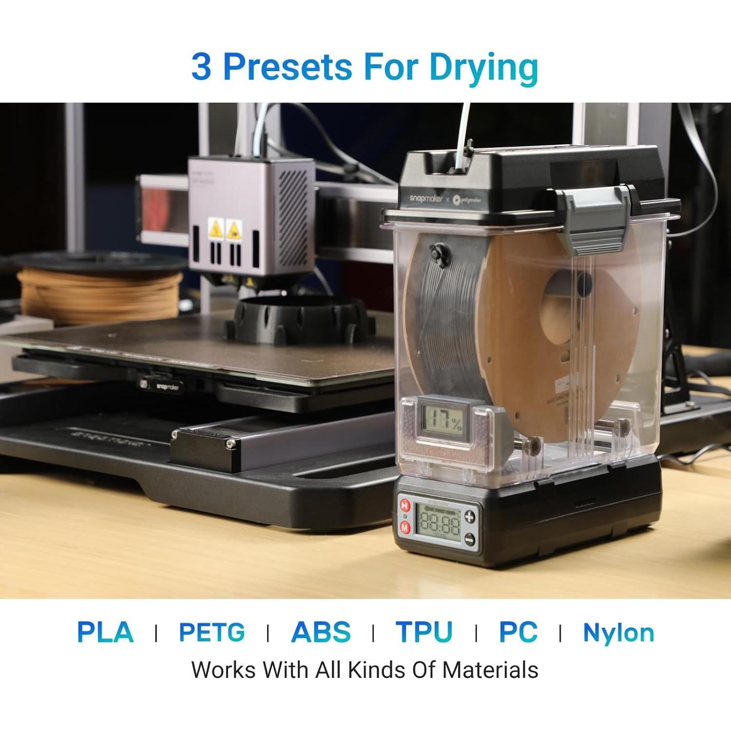 Secador de Filamento Snapmaker + Caja de Almacenamiento 1.30kg