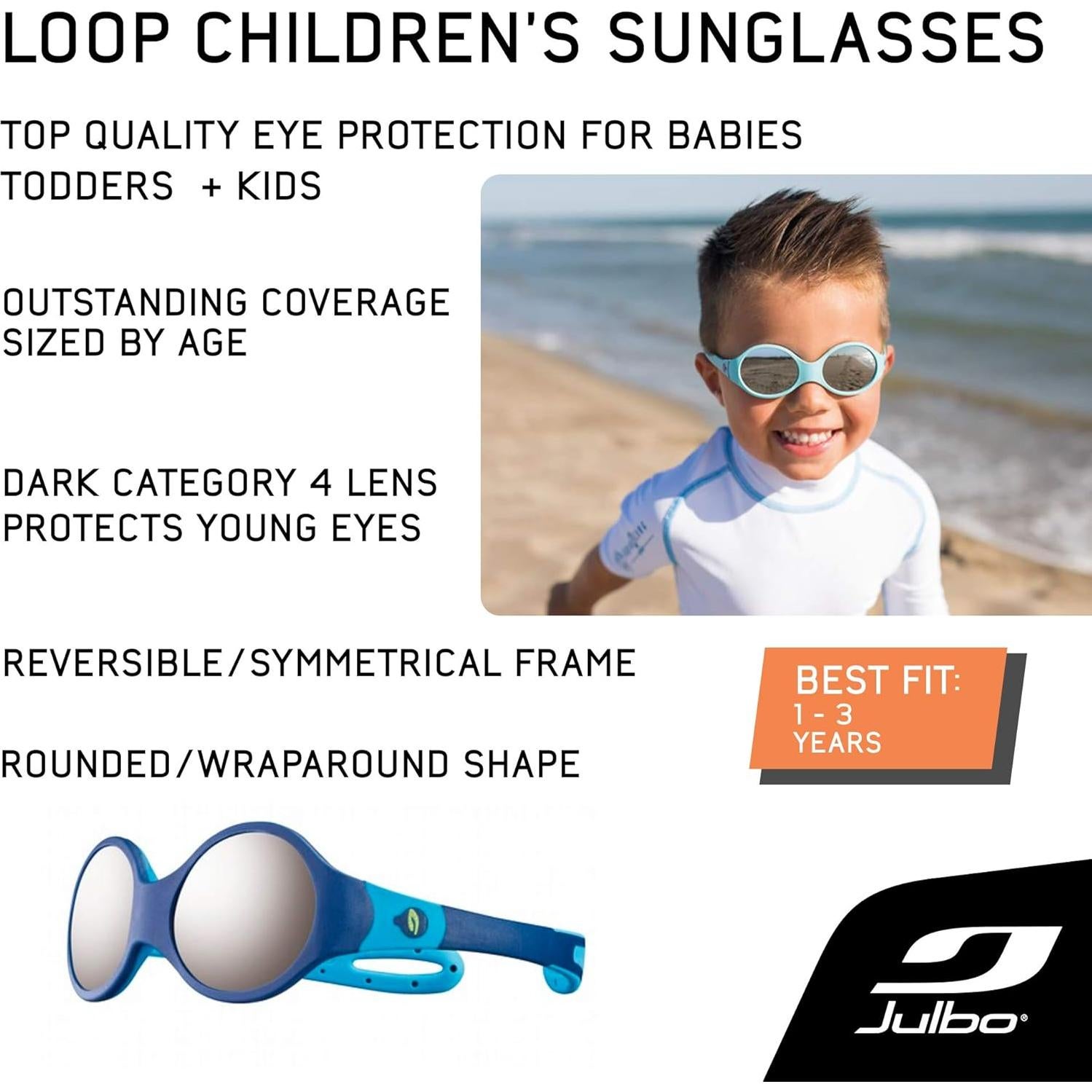 Gafas de sol Julbo Loop M para niños - Marco Rosa/Púrpura