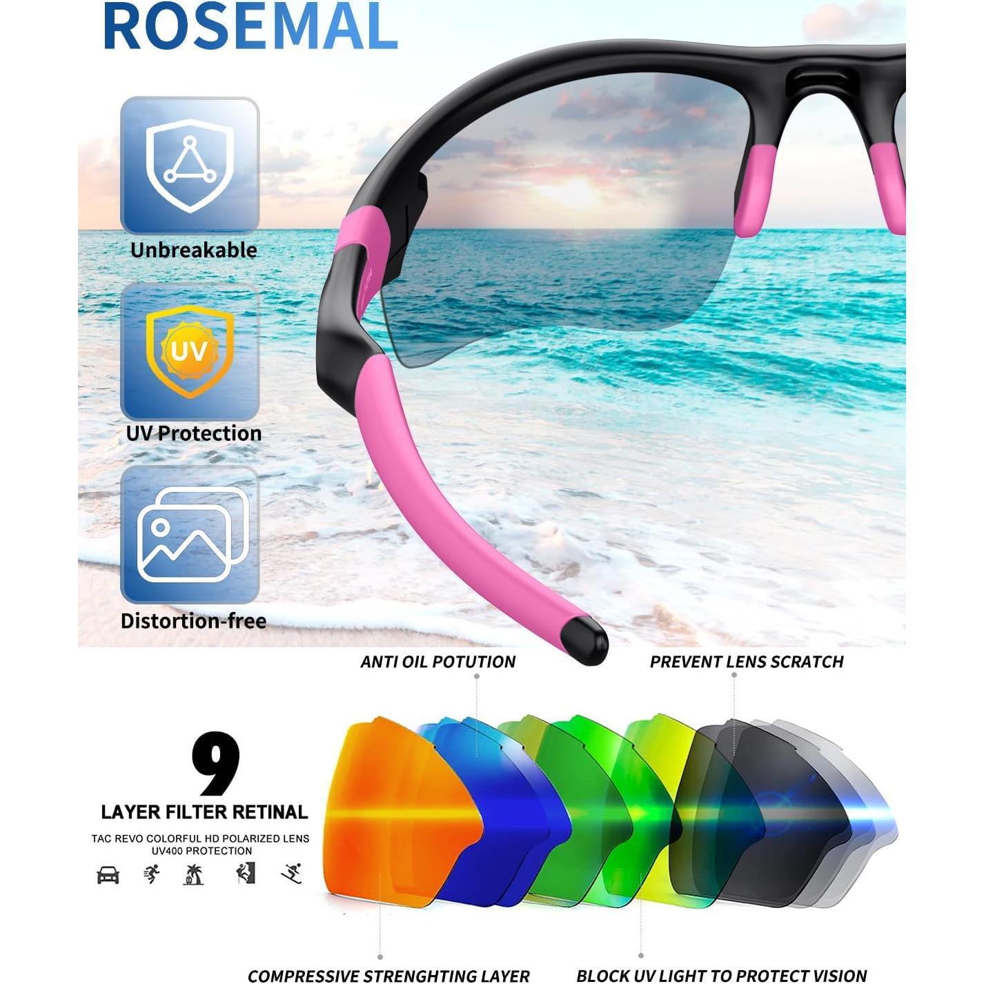 Gafas de sol deportivas Rosemal 7121A polarizadas UV400