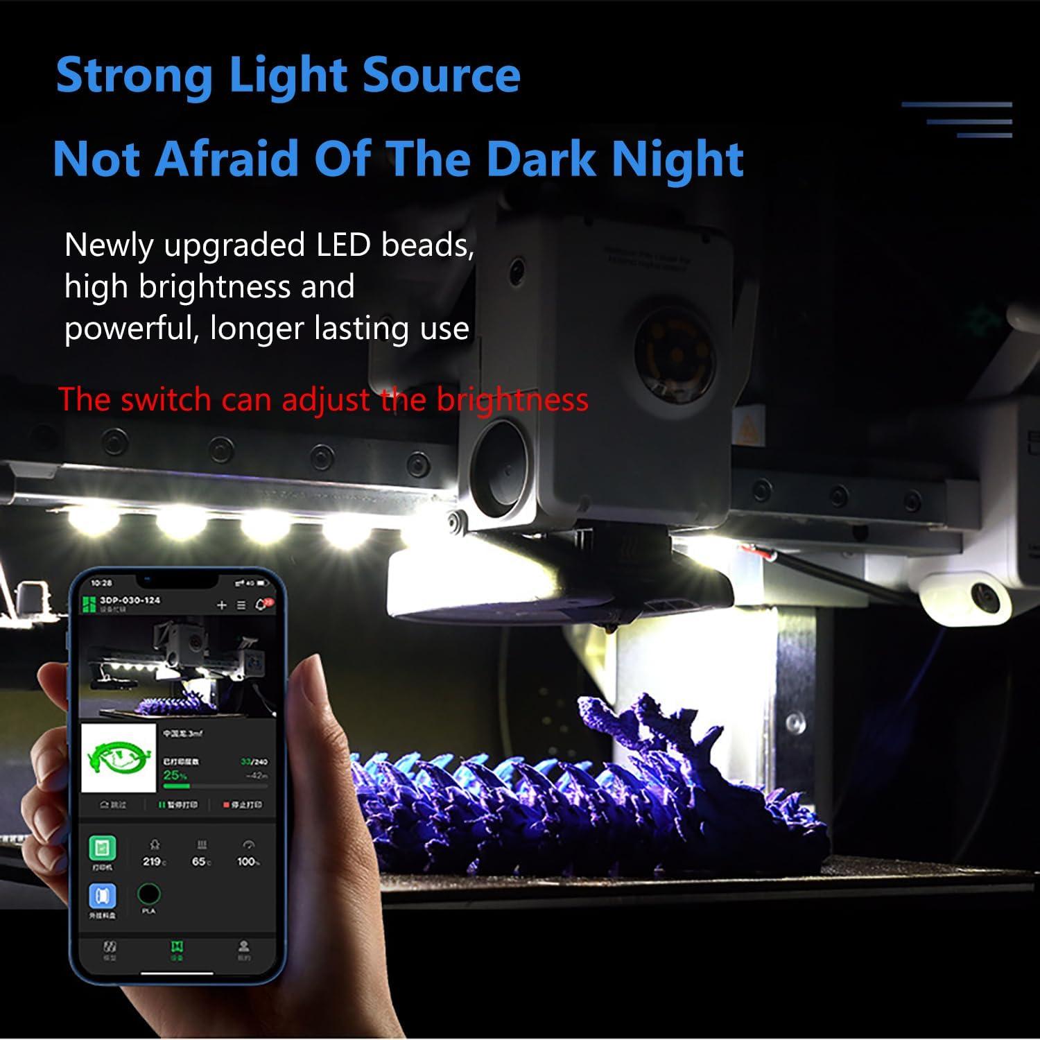 Kit Tira de Luz LED 24V para Impresora 3D Bambu Lab A1