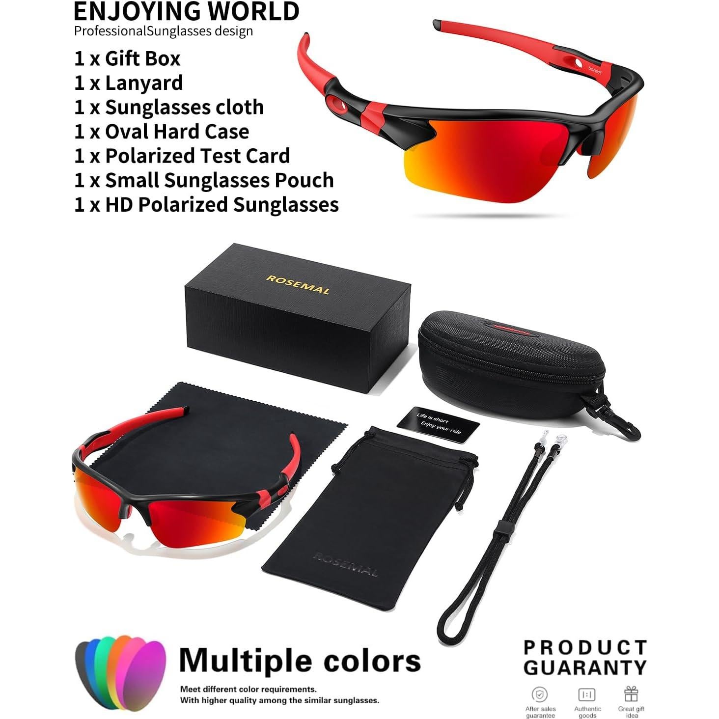 Gafas de sol deportivas Rosemal 7121A polarizadas UV400