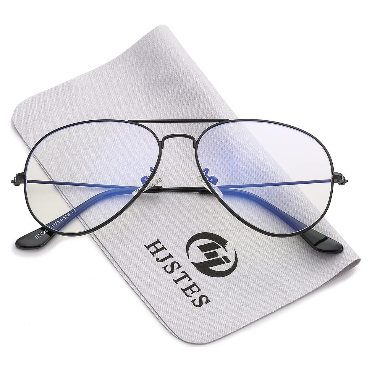 Gafas de Aviador HJSTES Anti Luz Azul Marco Clásico