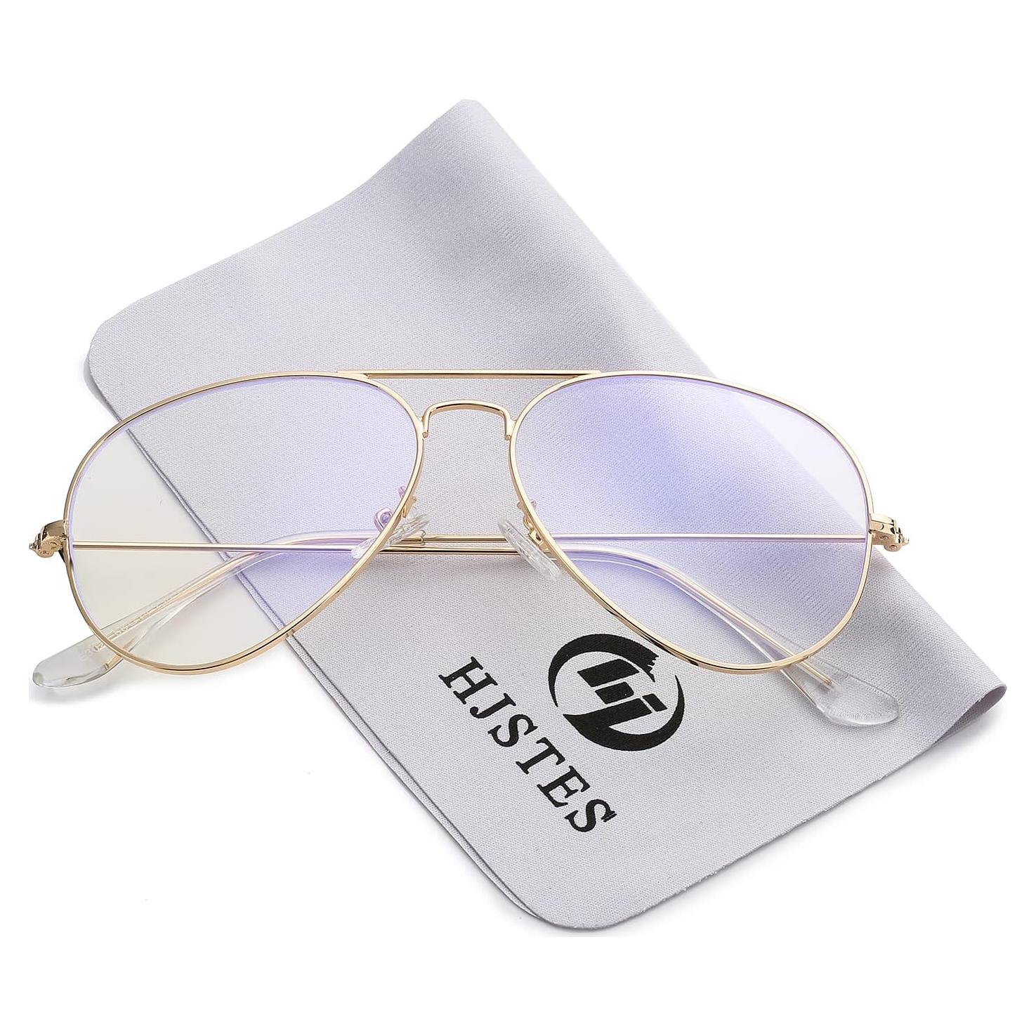 Gafas de Aviador HJSTES Lentes Anti Luz Azul para Todos