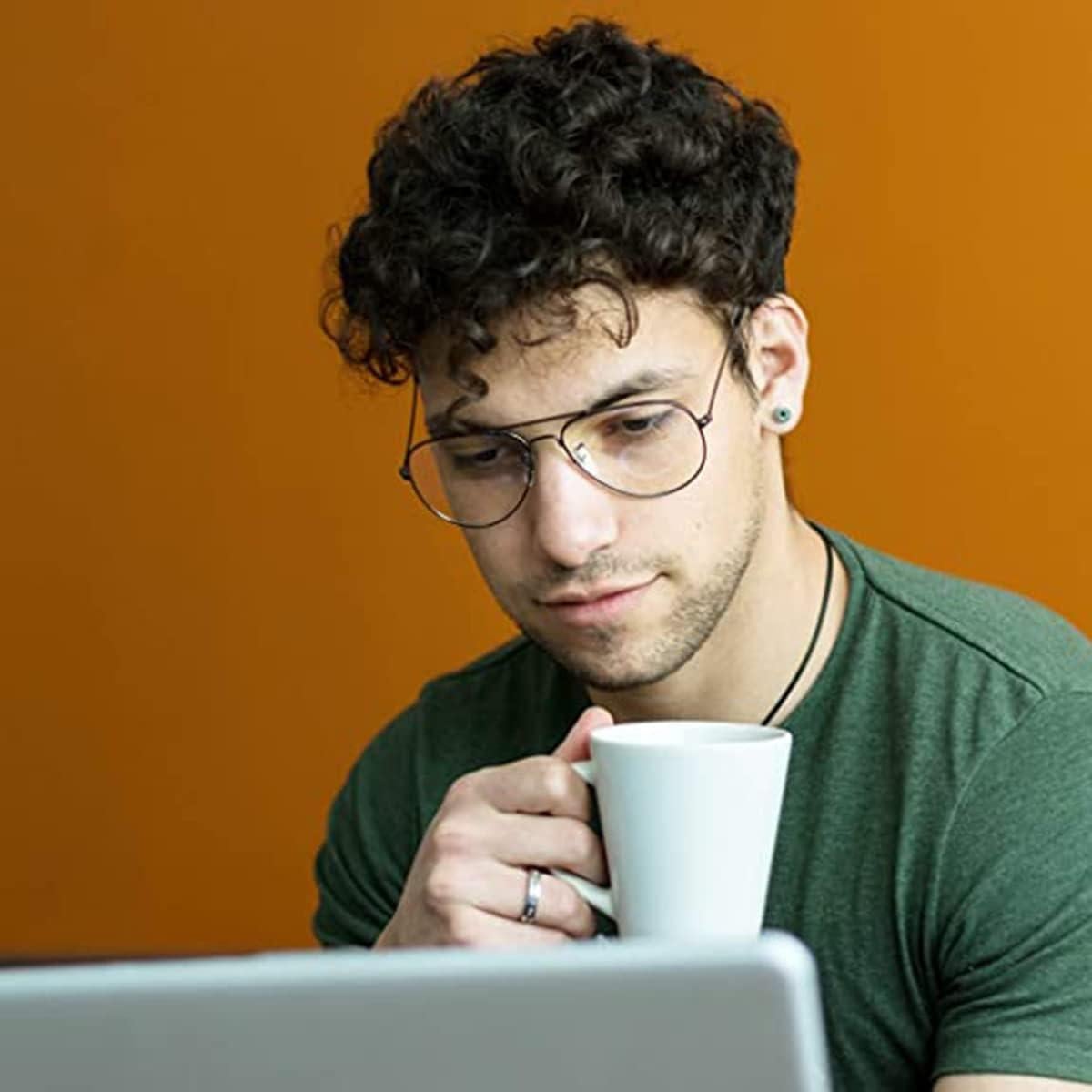 Gafas de Aviador HJSTES con Lente Anti Luz Azul